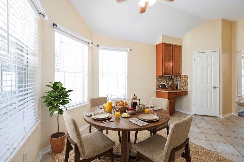 4230 Torrey Creek Lane, Houston, TX 77014 Breakfast area virtual staging
