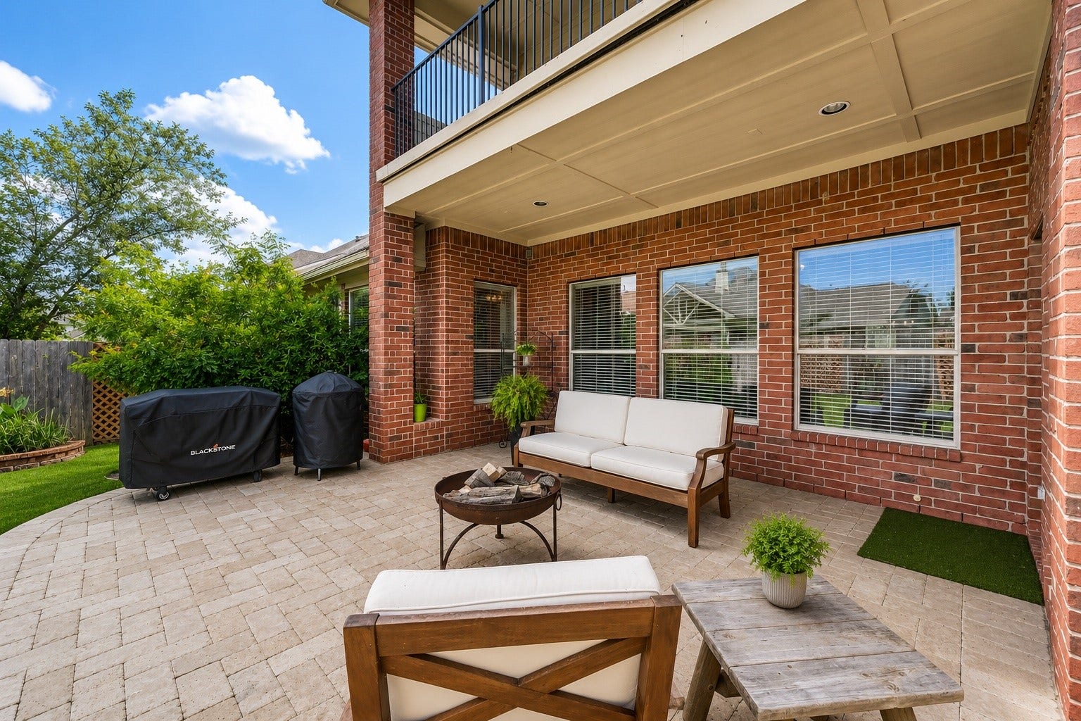 20722 Windrose Bend Drive, Spring, TX 77379 Extended patio creates a generous outdoor entertaining area