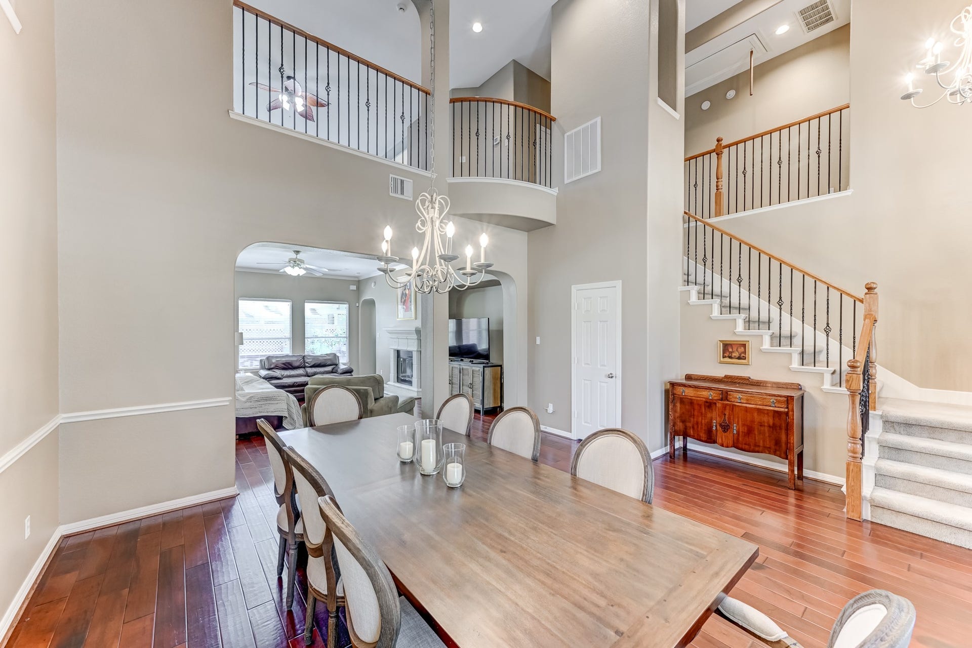 20722 Windrose Bend Drive, Spring, TX 77379 Formal dining connects easily to the main living spaces