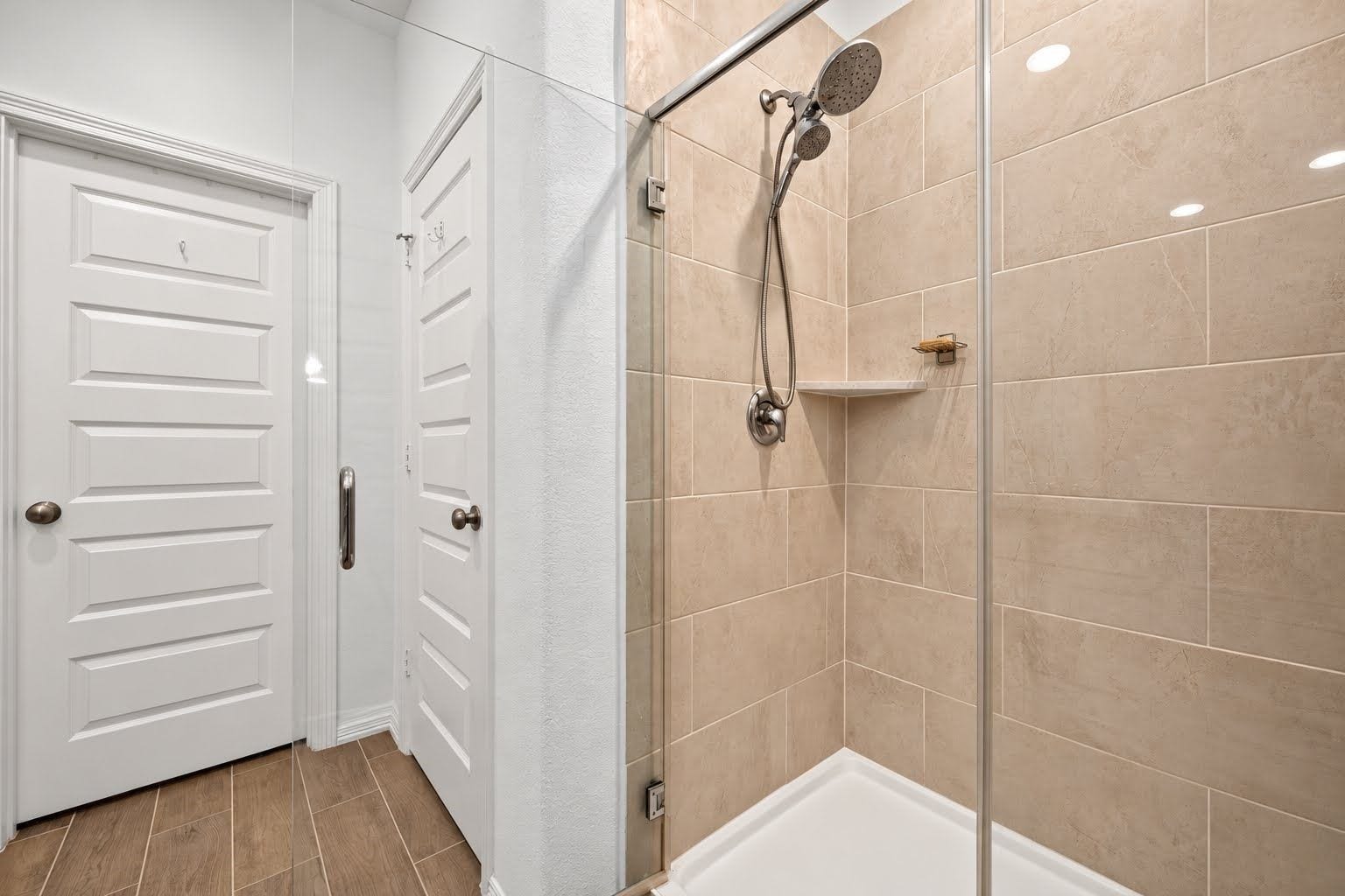 Primary shower.