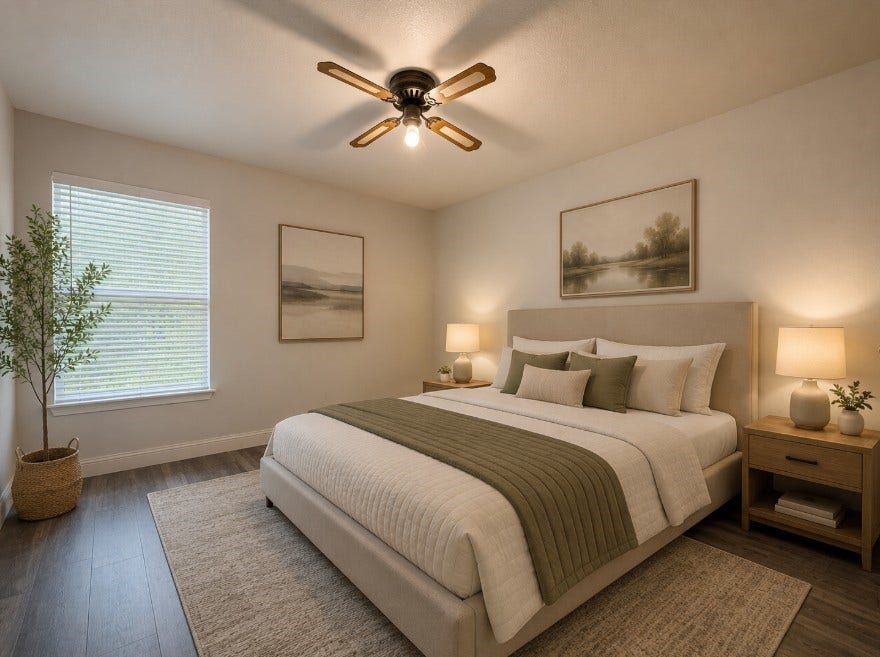7400 Bellerive Drive, #1403, Houston, TX 77036 2nd Bedroom virtual staging