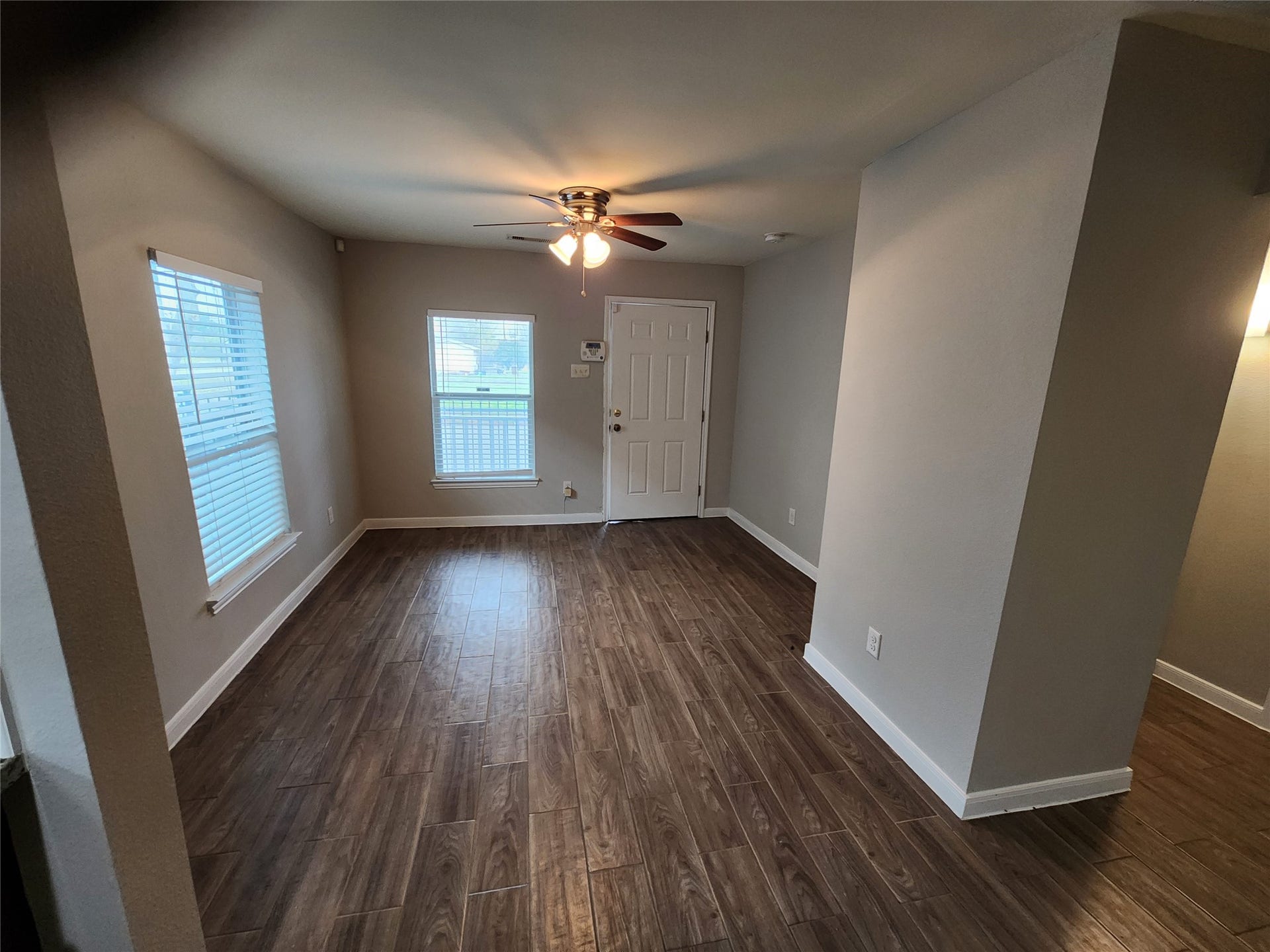 3406 Drew Street, #A, Houston, TX 77004 Looking from kitchen into living