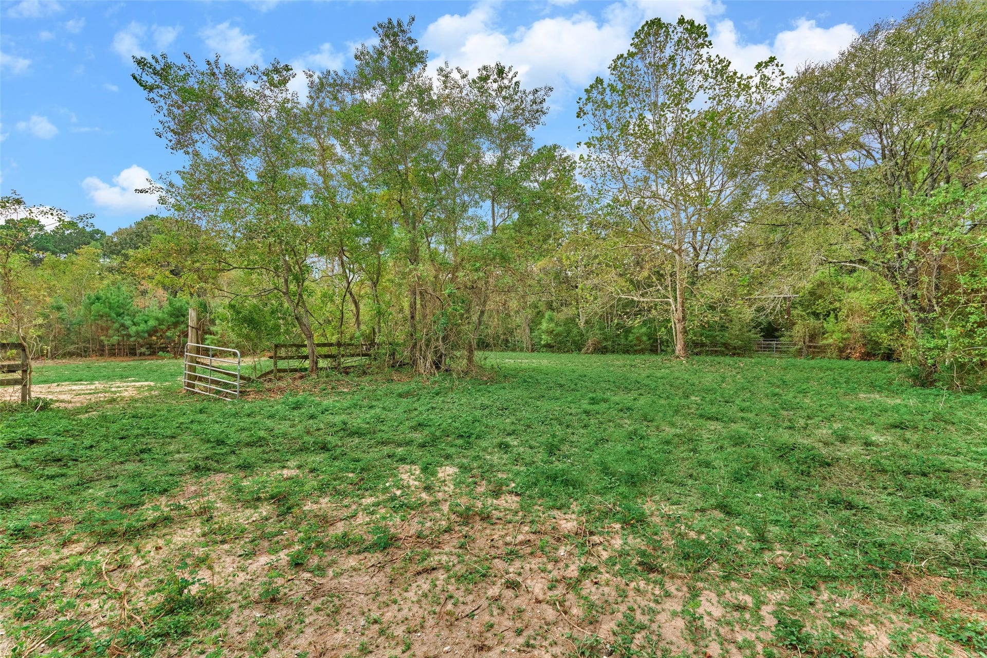 28911 Sapphire Circle, Magnolia, TX 77355 plenty of pastures for horses or livestock. Some cross fencing. Direct access to the neighborhood 7-mile nature equestrian trails!