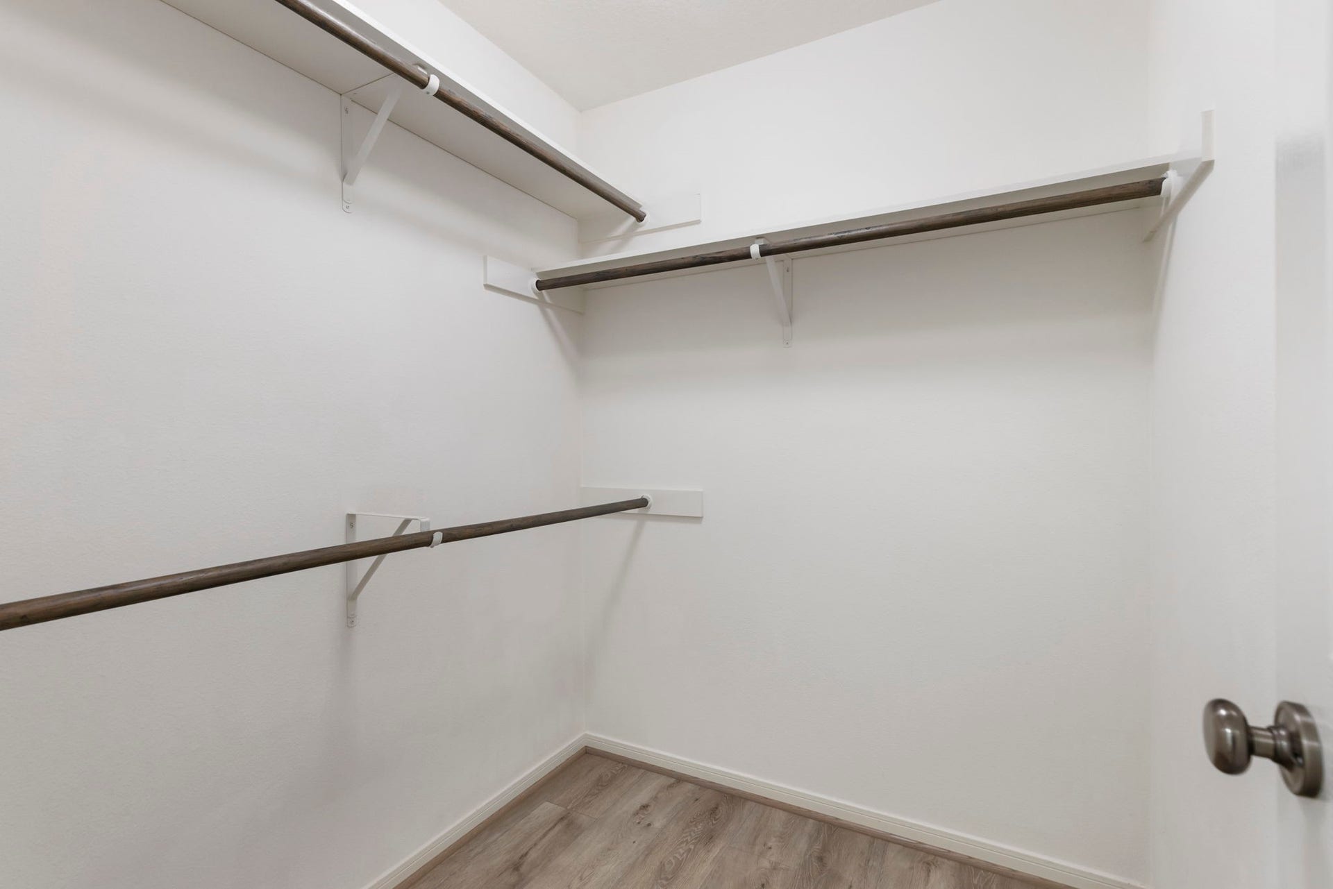 Spacious closet.