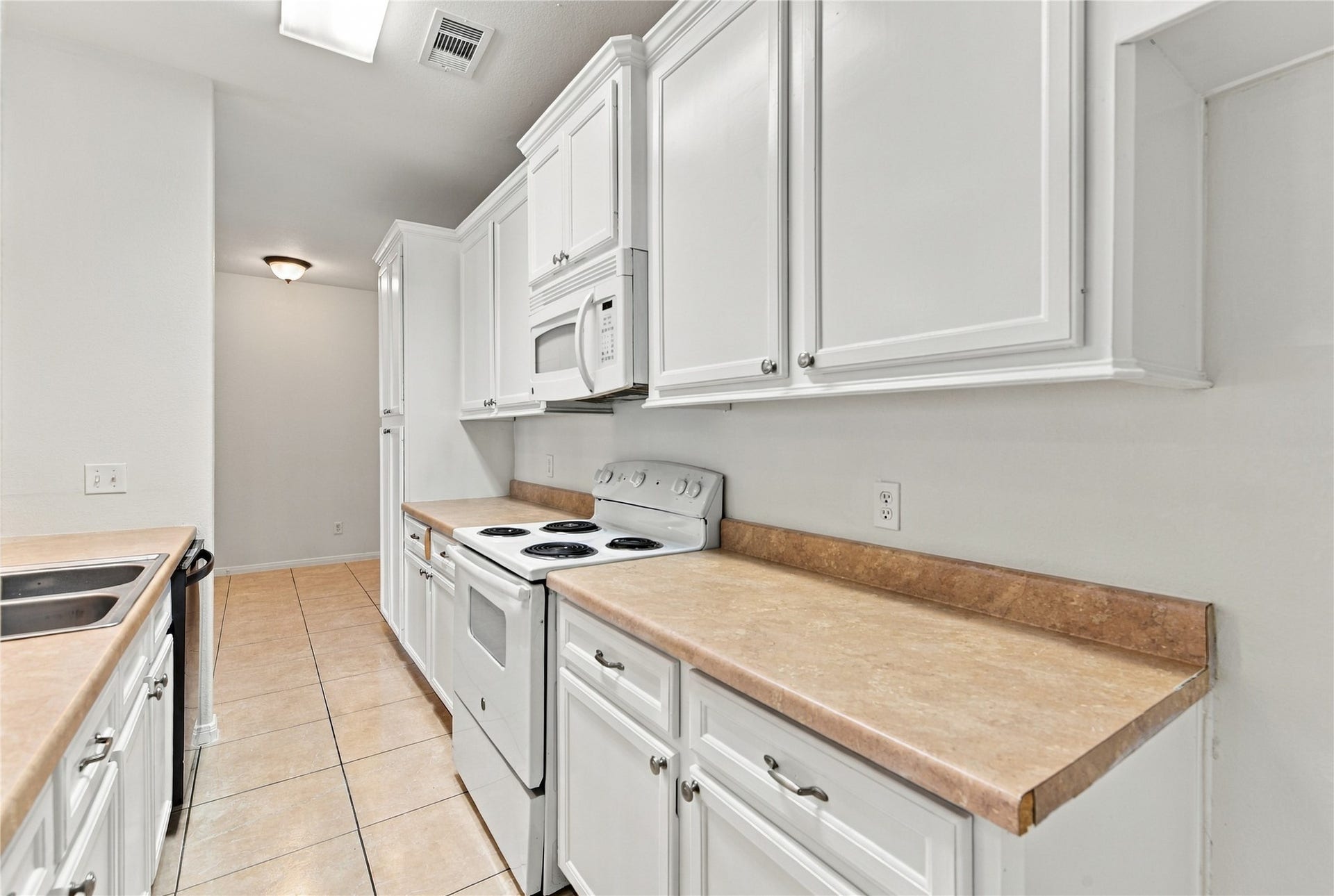 kitchen looking towards main entrance