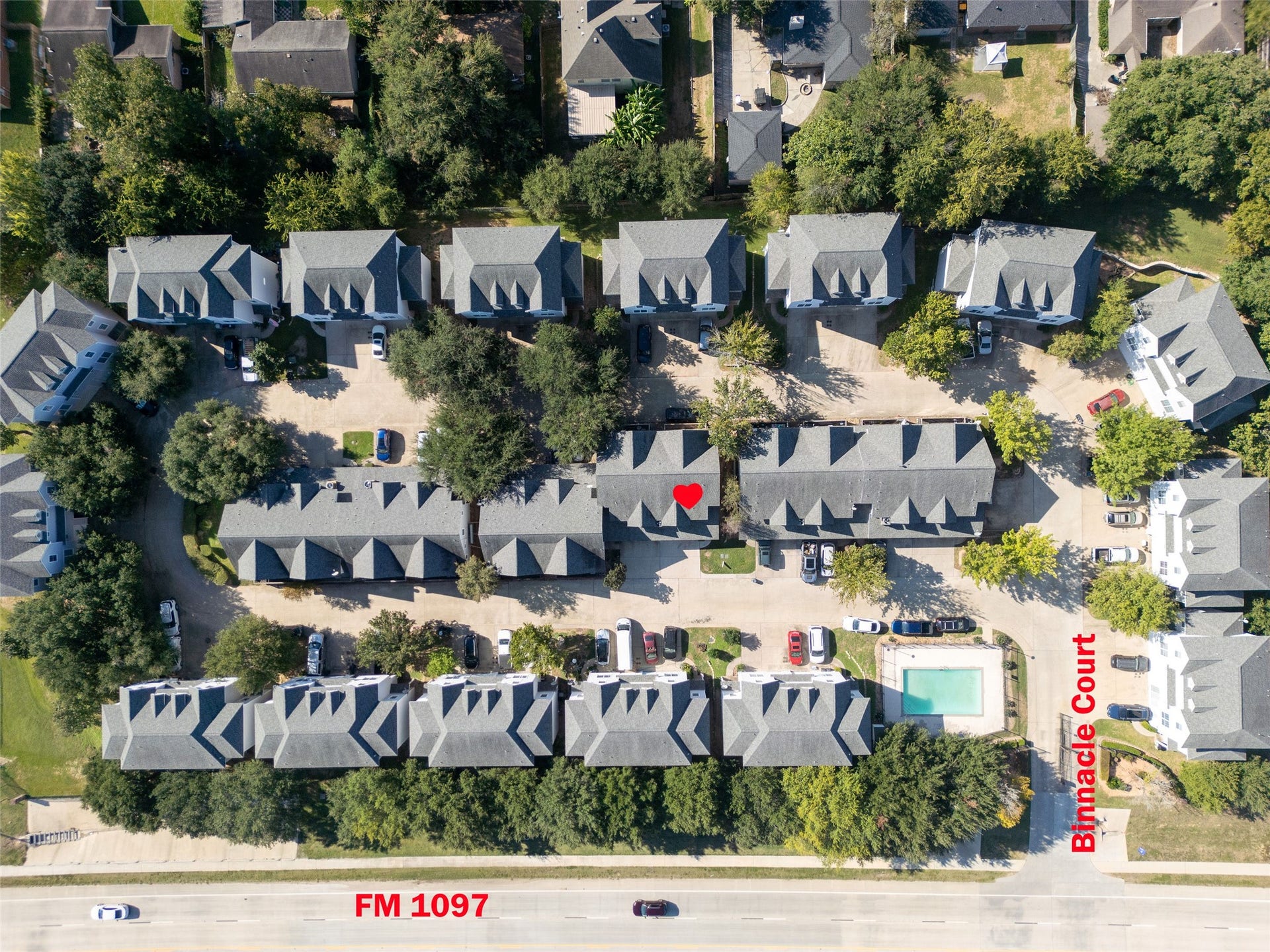 Binnacle Court from above