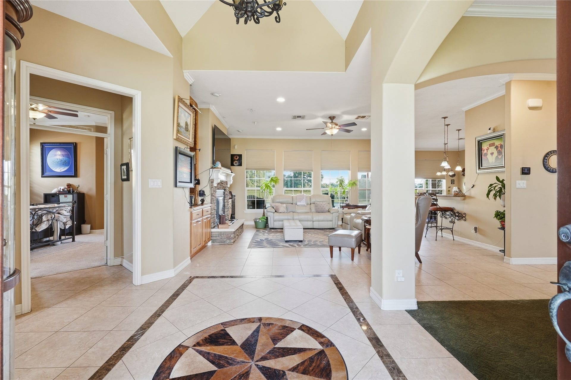 29101 Fm 1736 Road, Hempstead, TX 77445 FORMAL ENTRANCE WITH CUSTOM TILE DESIGN LEADING INTO THE MAIN LIVING AREA