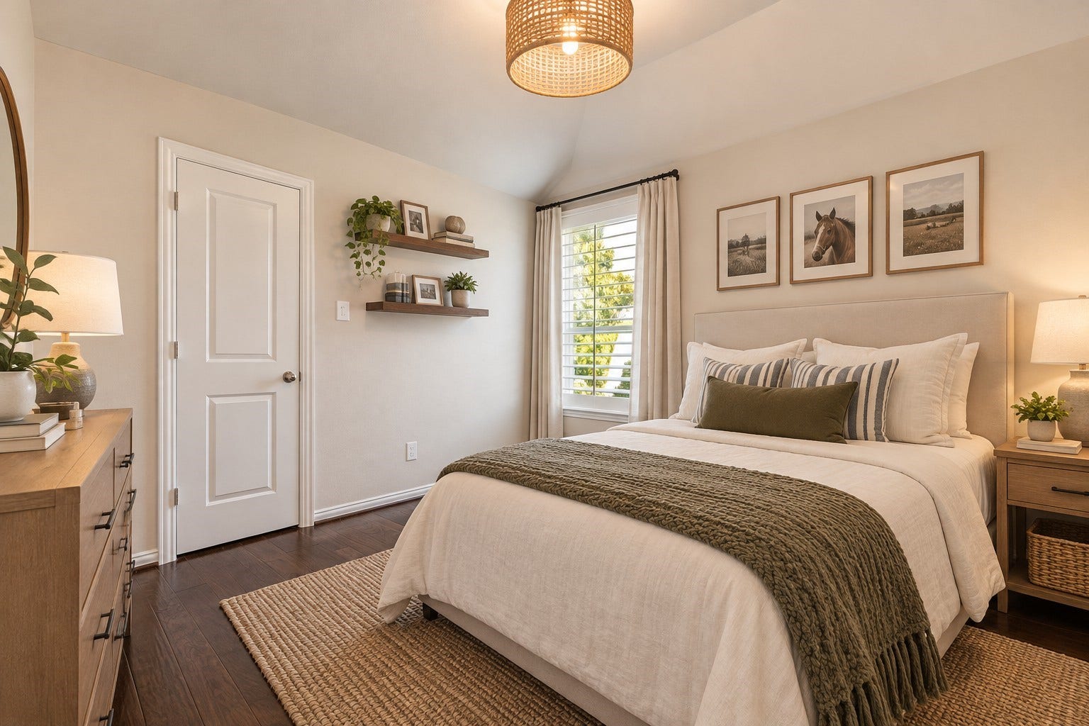 27411 Grayson Gap Ct, Fulshear, TX 77441 The upstairs secondary bedroom offers a comfortable, versatile space.