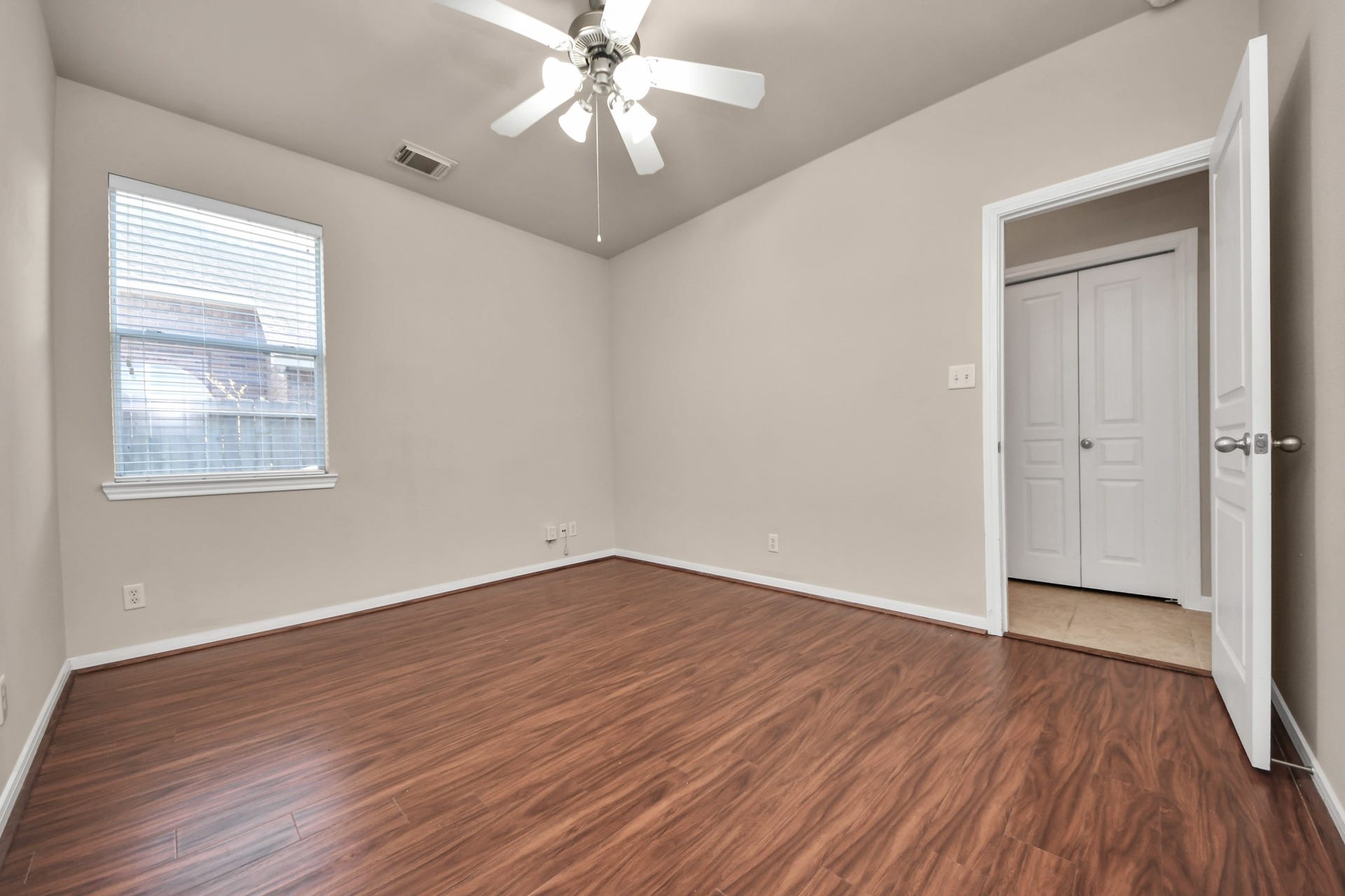 17418 Memorial Mills Drive, Spring, TX 77379 One of five bedrooms. This room is located on the first floor.