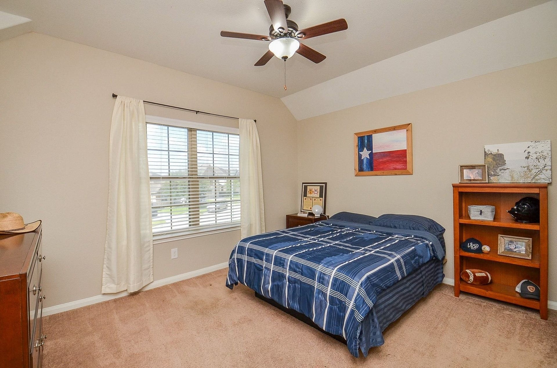 19802 Mulberry Pine Lane, Cypress, TX 77429 Second bedroom upstairs, connected to the bathroom upstairs.
