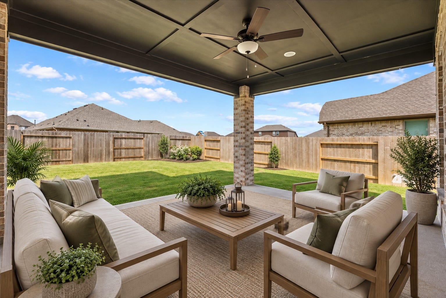 3013 Shelly Bayou Court, League City, TX 77573 Covered back patio