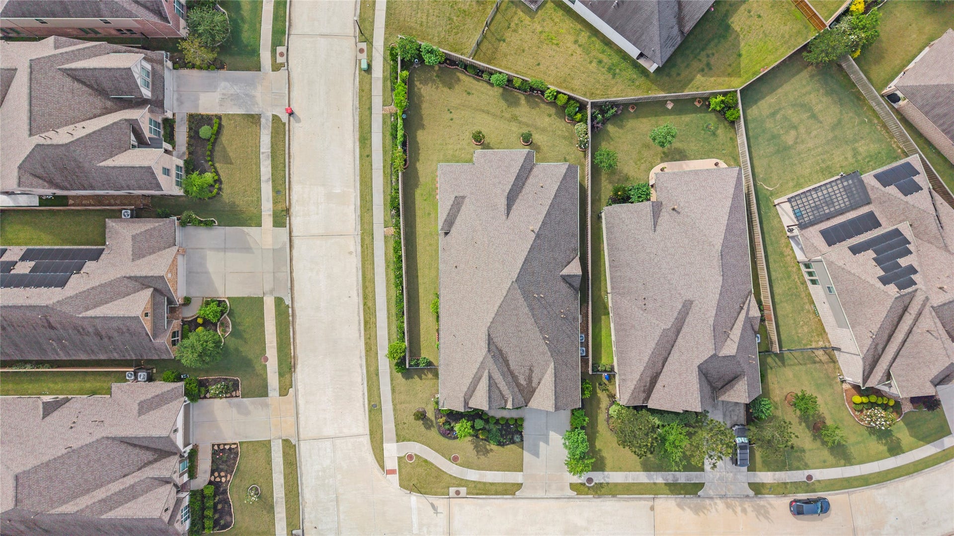 28155 Briarwood Pass, Spring, TX 77386 Aerial drone view showcasing the home.