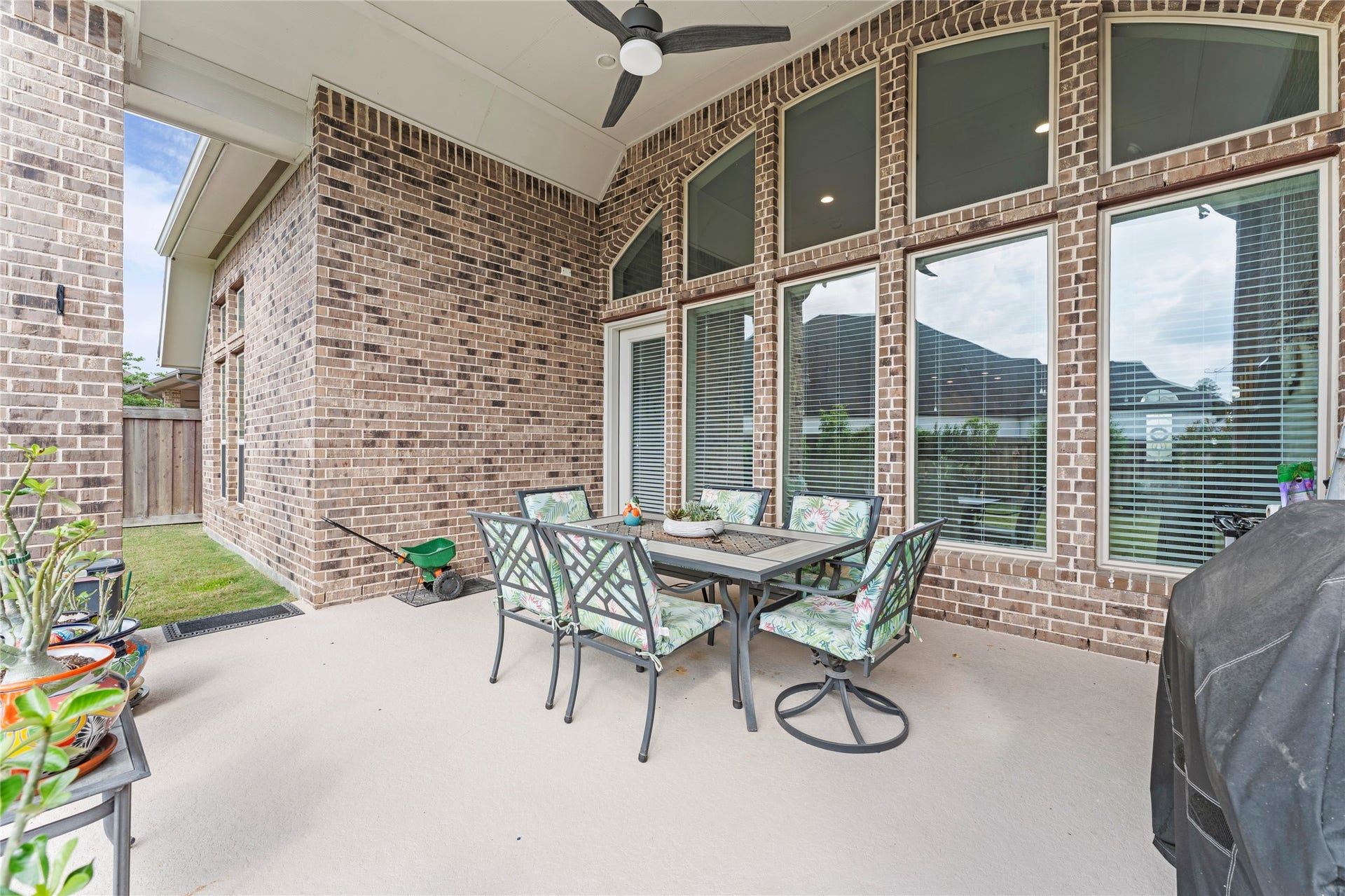 28155 Briarwood Pass, Spring, TX 77386 Outdoor covered patio with stunning views and space for outdoor kitchen.