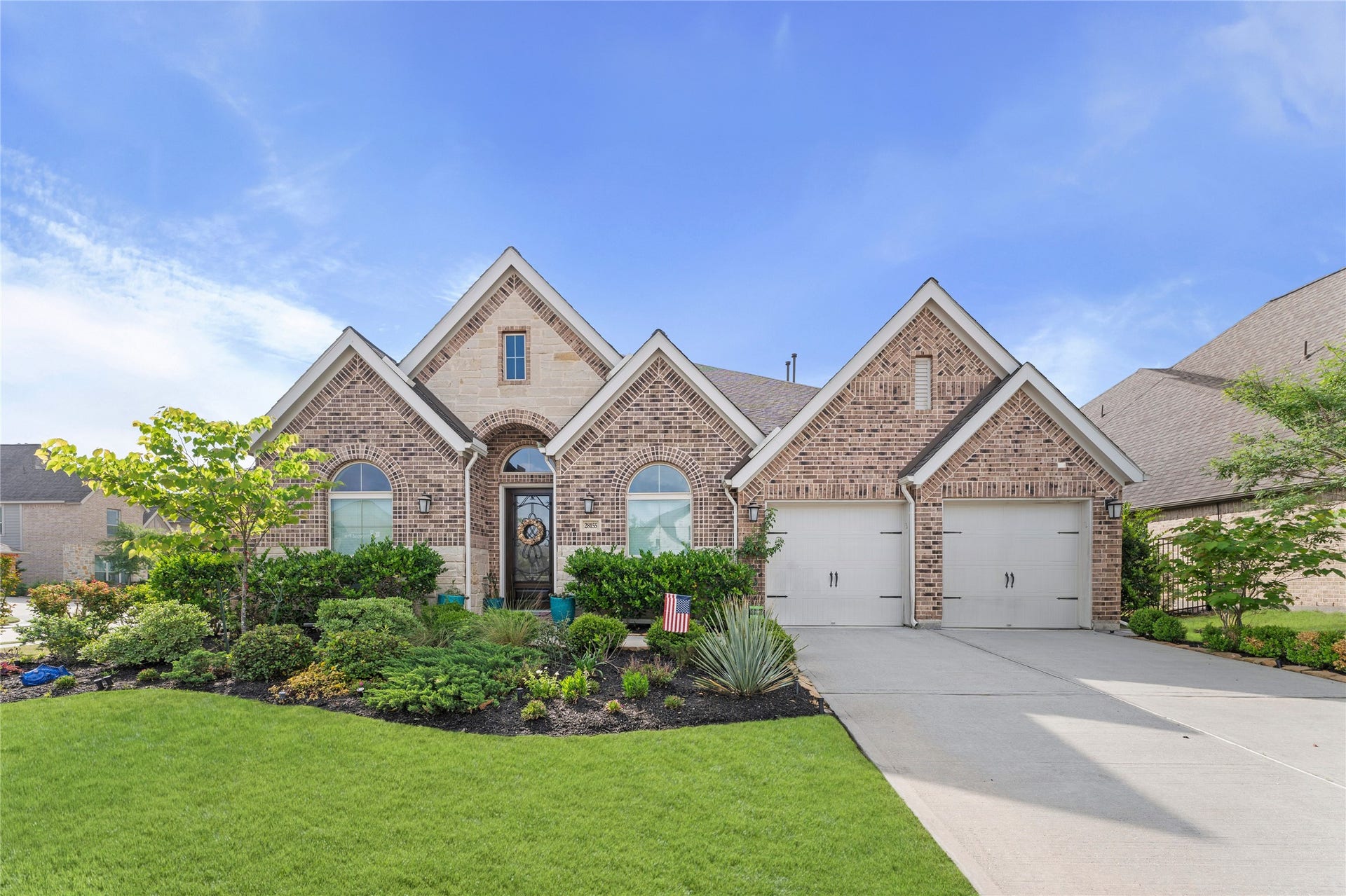 28155 Briarwood Pass, Spring, TX 77386 Front view with day light.