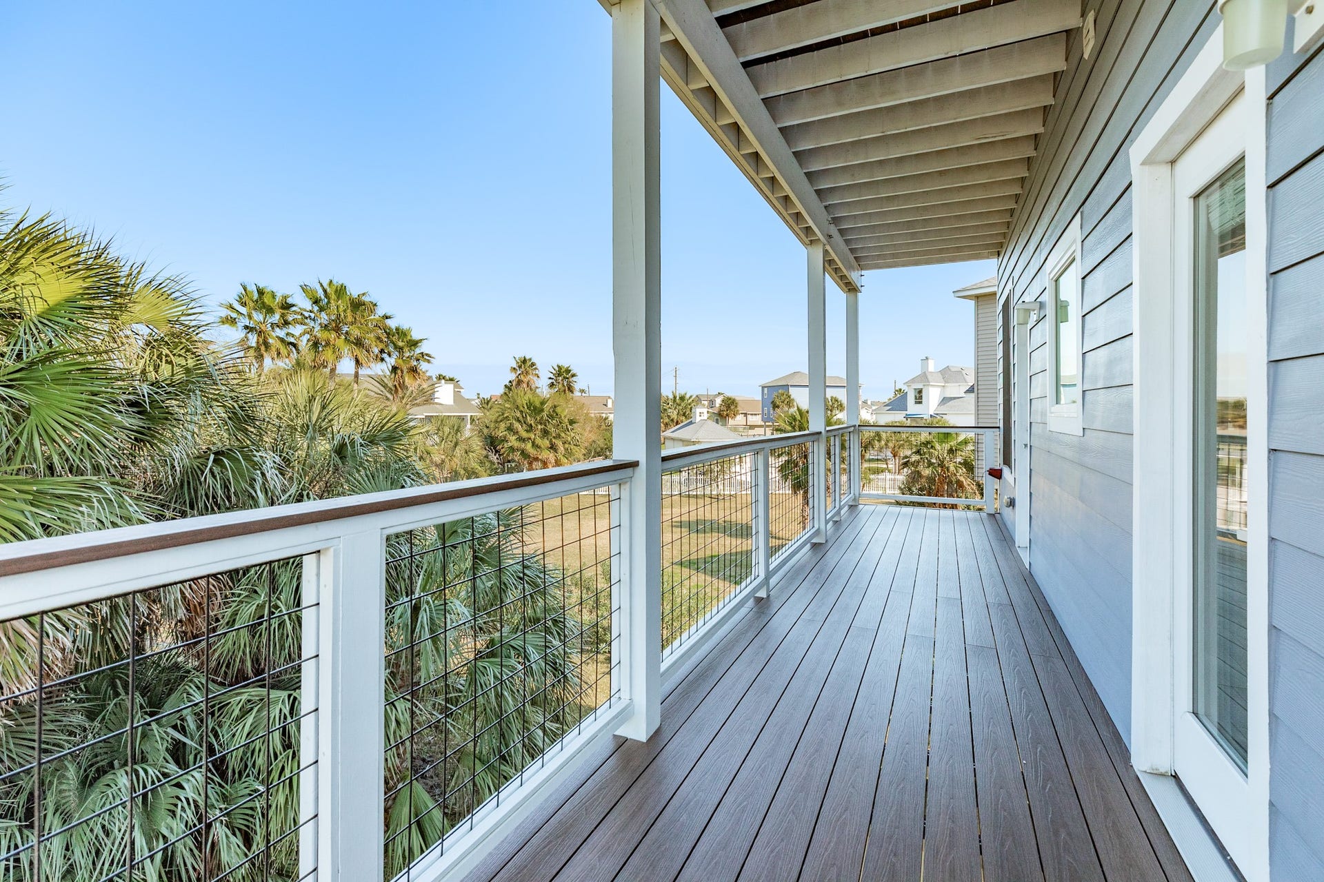 3903 Pirates Beach Blvd Court, Galveston, TX 77554 North facing deck, all decking is composite NewTechWood.