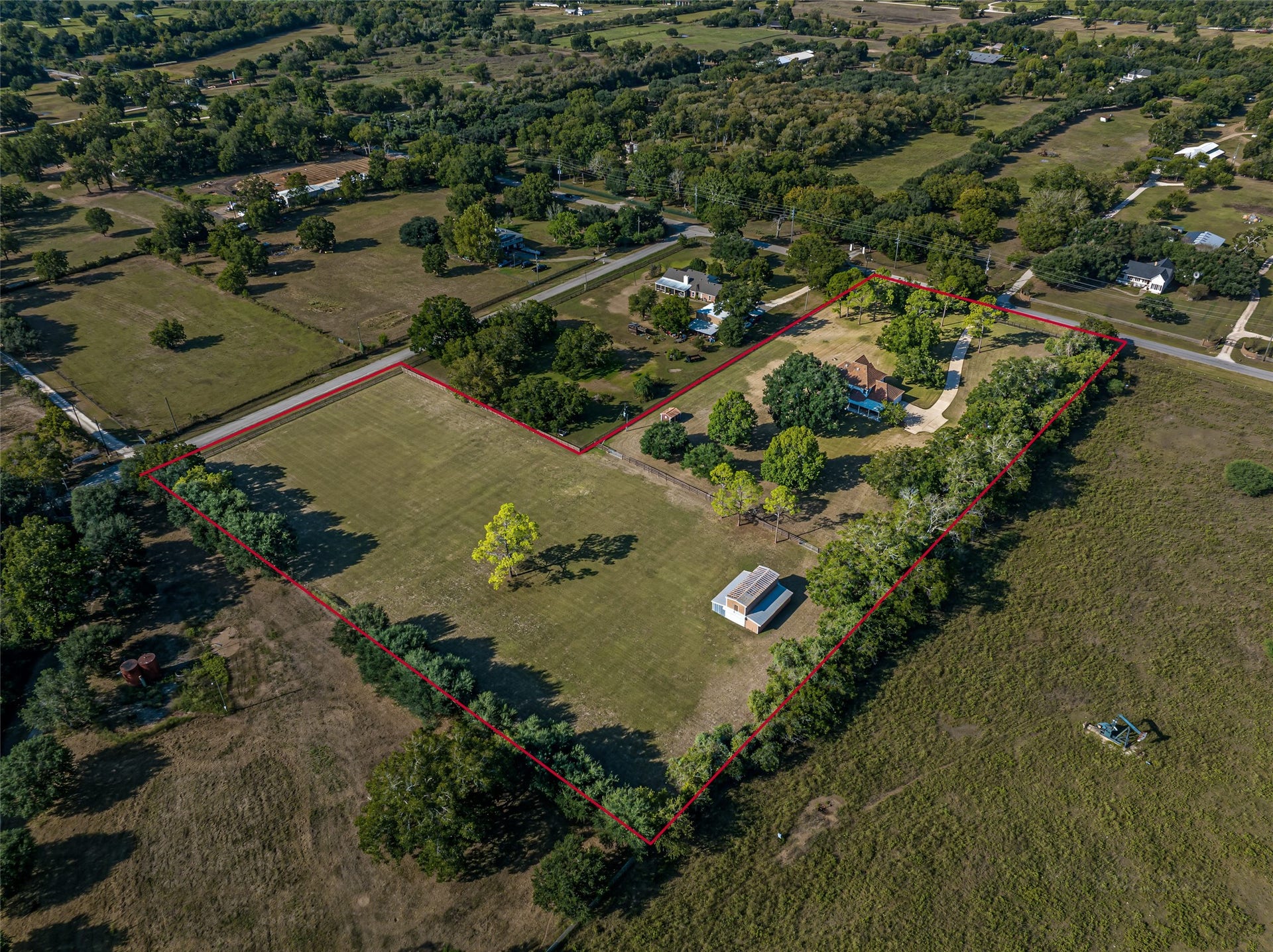 1345 Peach Ridge Road, Brookshire, TX 77423 Aerial View