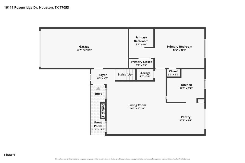 16111 Rosenridge Drive, Houston, TX 77053 16111 Rosenridge Drive, Houston, TX 77053