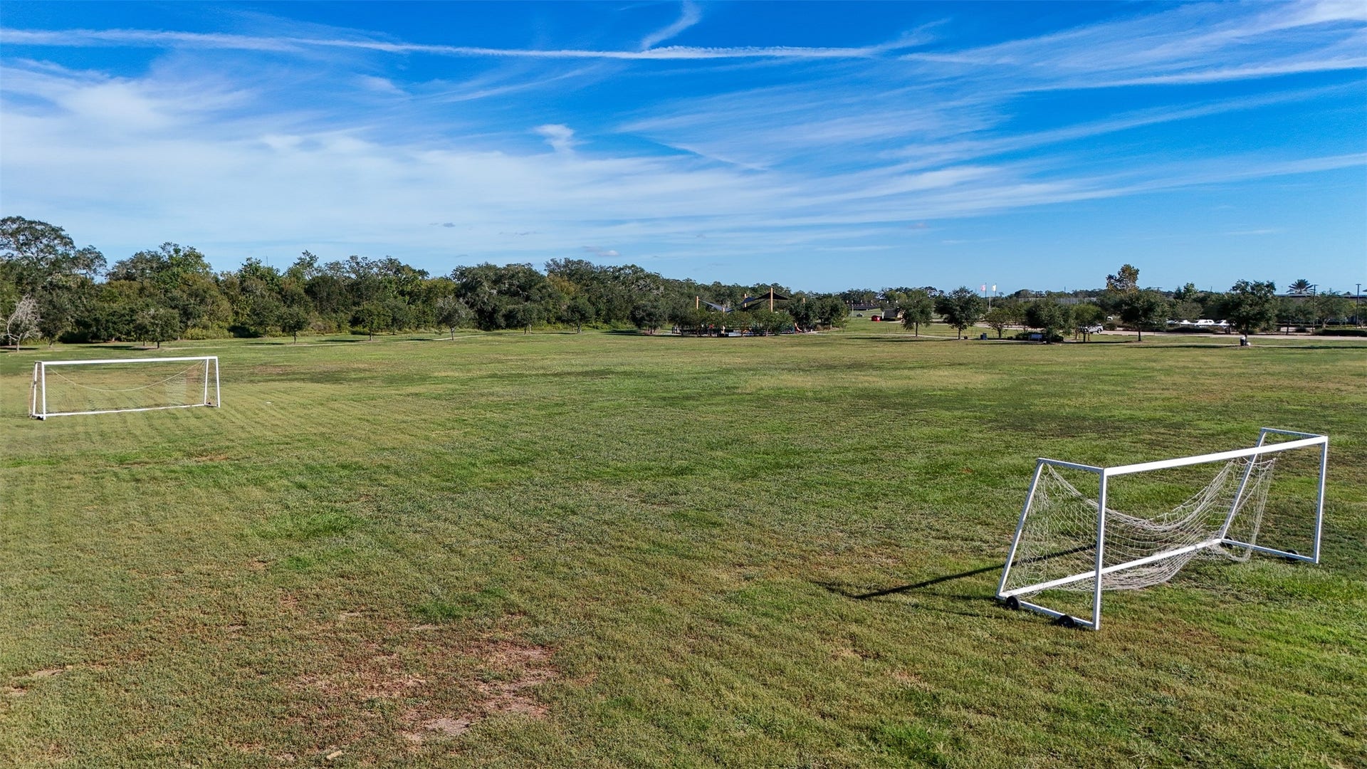 3707 Amoroso Drive, Iowa Colony, TX 77583 Bring a ball and your best footwork. The community soccer field is ready for a little friendly competition.