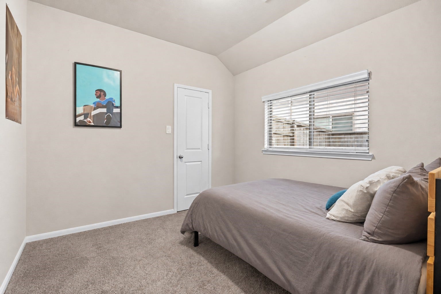 3707 Amoroso Drive, Iowa Colony, TX 77583 Neutral tones & a raised ceiling give this bedroom an airy feel and room for your own style.