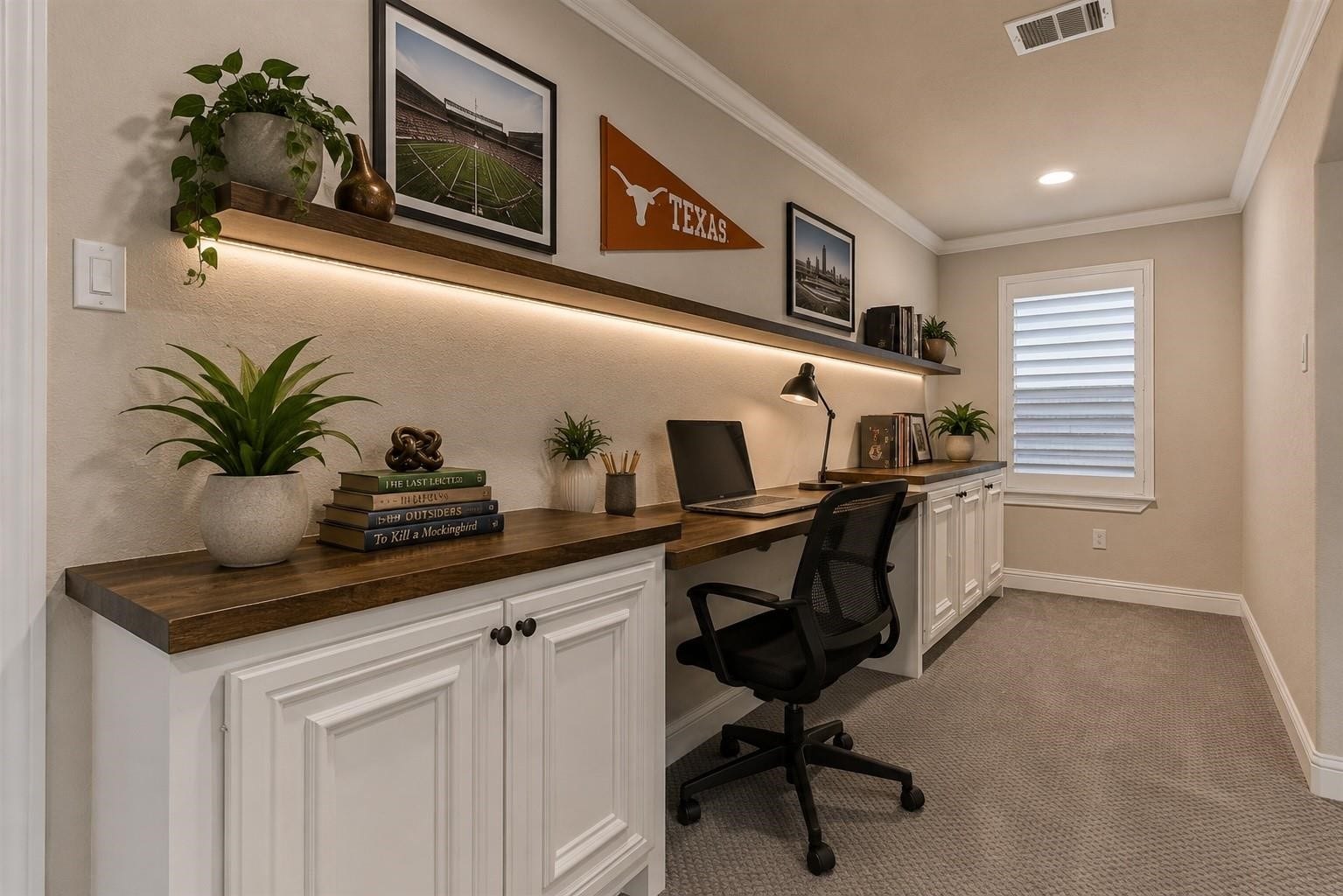 11618 Renaissance Drive, Montgomery, TX 77356 Desk area in second floor bedroom. Digitally staged.