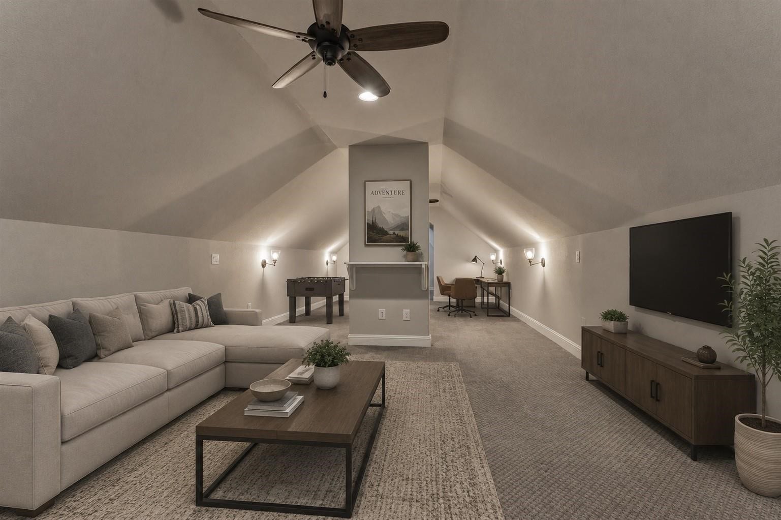 11618 Renaissance Drive, Montgomery, TX 77356 Second floor bonus room is great for a second living space or game room. Digitally staged.