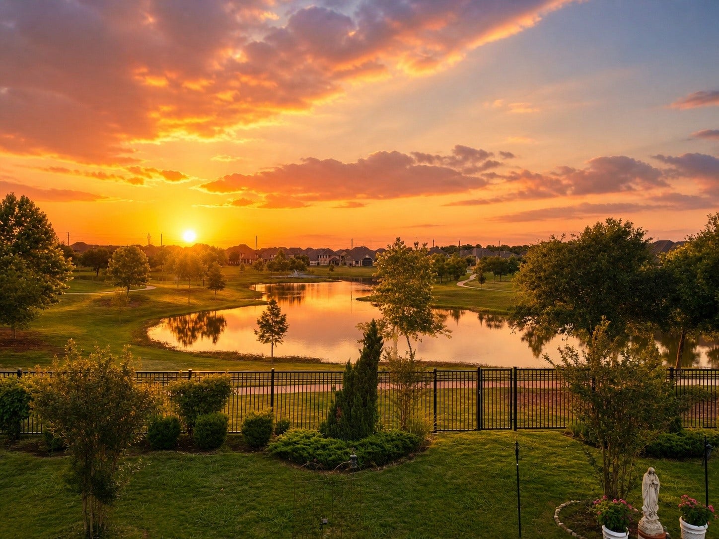 Lakefront lot home in Richmond! Imagine drinking your coffee to this view! Virtually Enhanced.