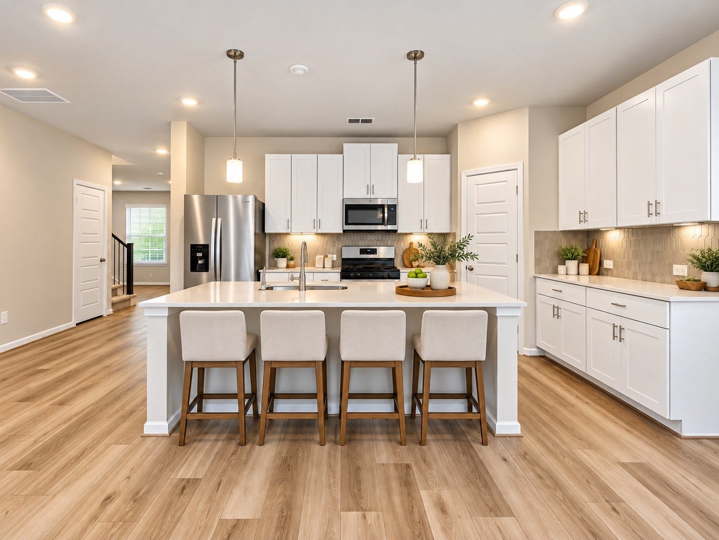 17795 Mill Manor Drive, Conroe, TX 77316 Virtually staged.Furniture and decor are digitally added.