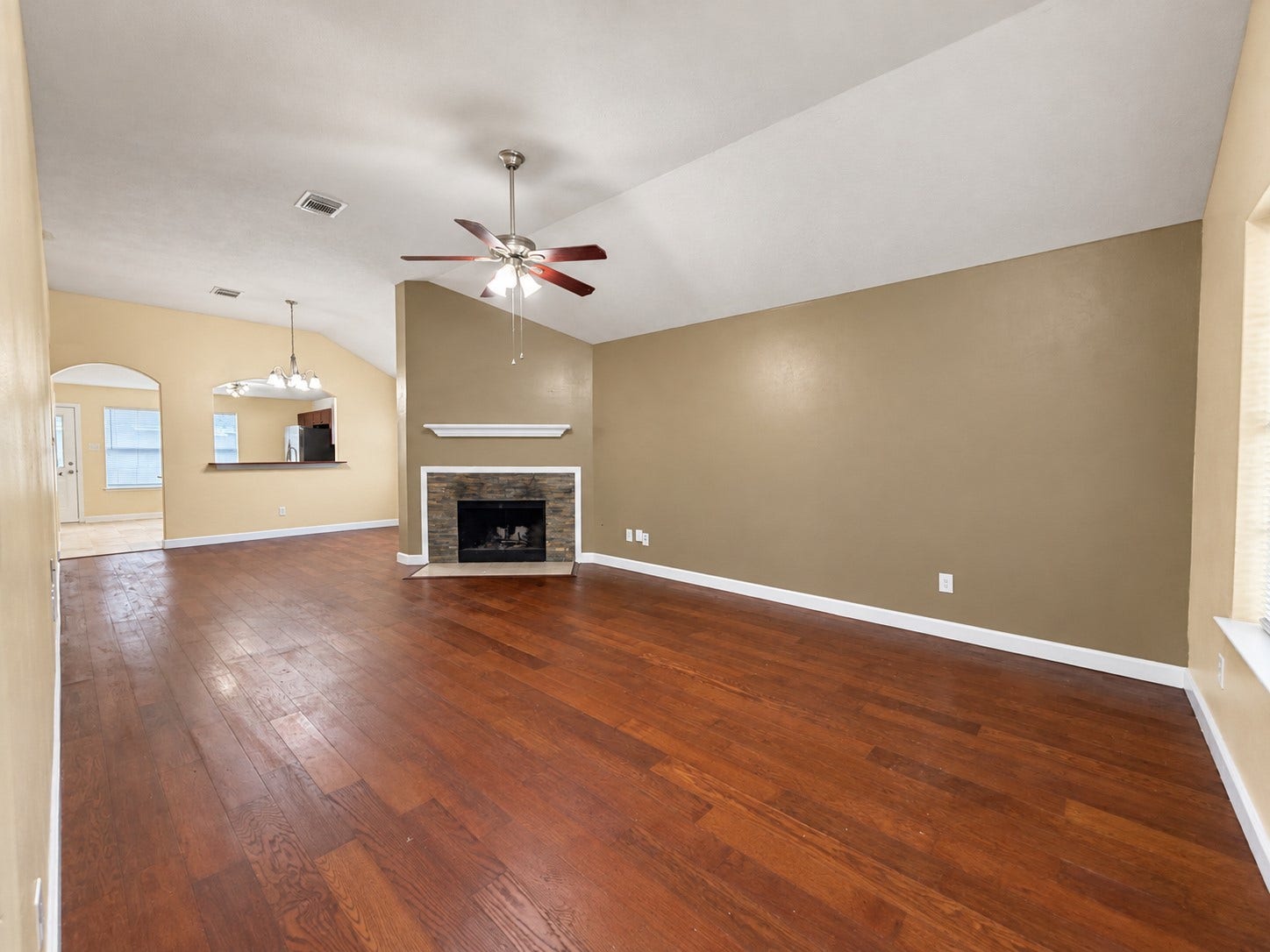 Beautiful engineered wood flooring in family, dining and all 4 bedrooms