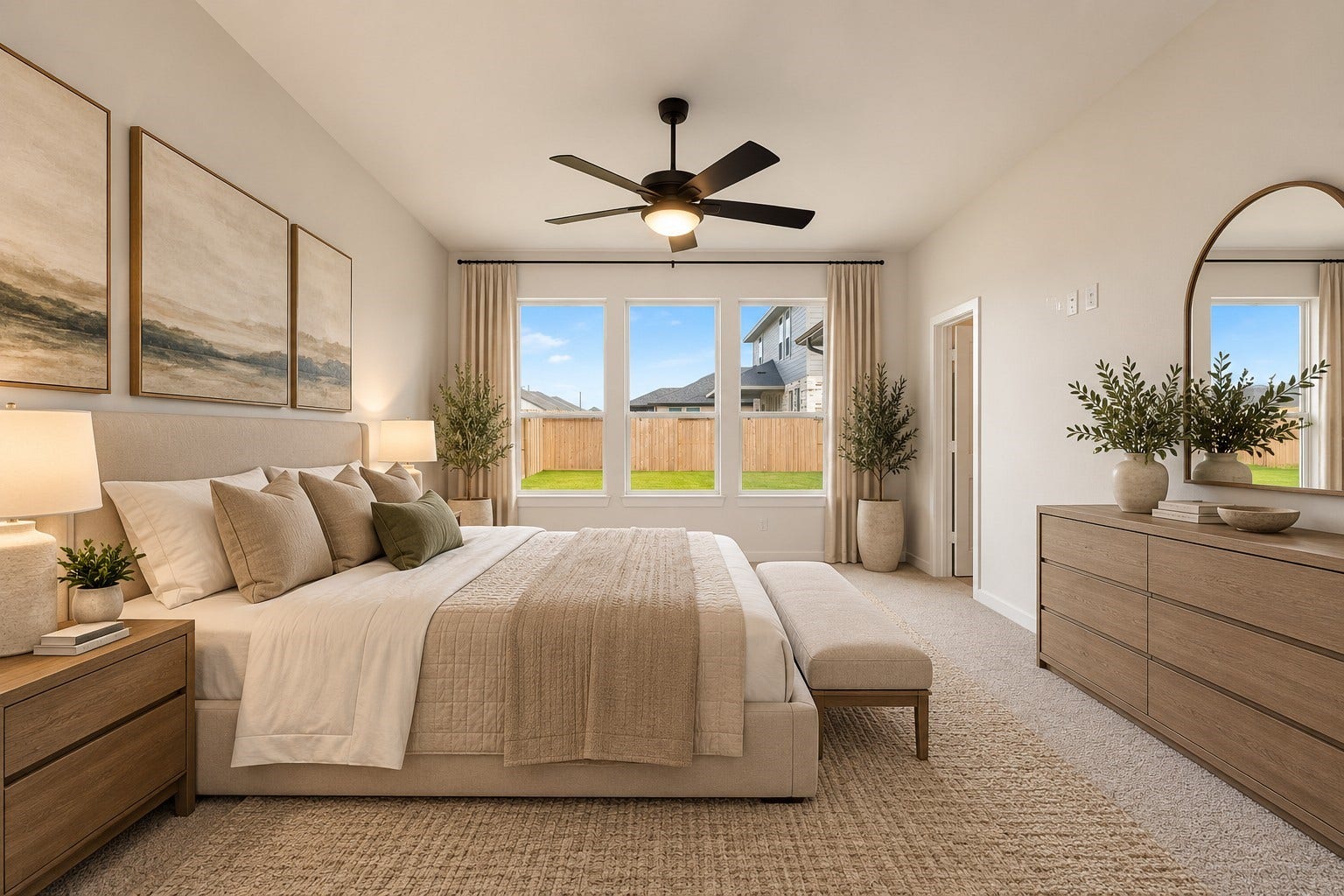 4510 Sunny Hazel Lane, Fulshear, TX 77441 The staging showcases the calming suite! Sleep score improvement guarantee!