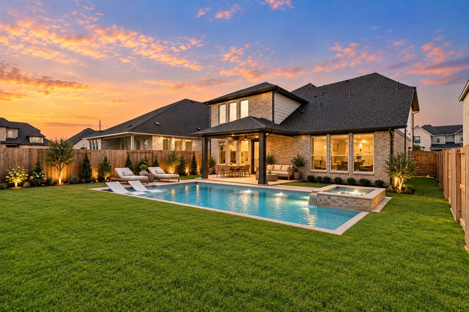 4510 Sunny Hazel Lane, Fulshear, TX 77441 Ready to be the coolest neighbor on the block? It just might be possible showcased in this staging! Visual purposes only