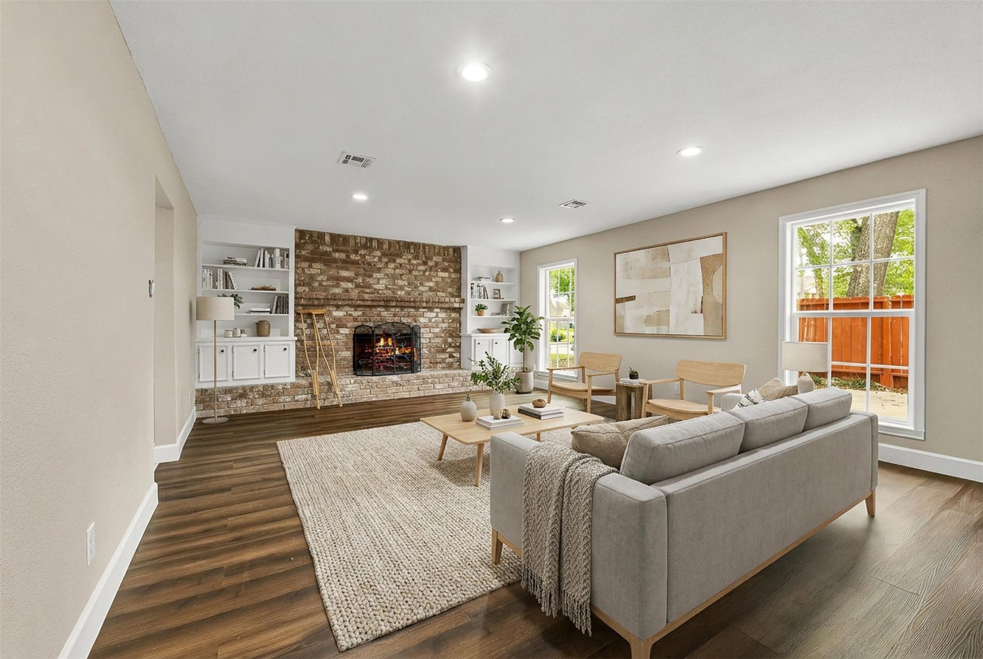 Virtually Staged Living Area