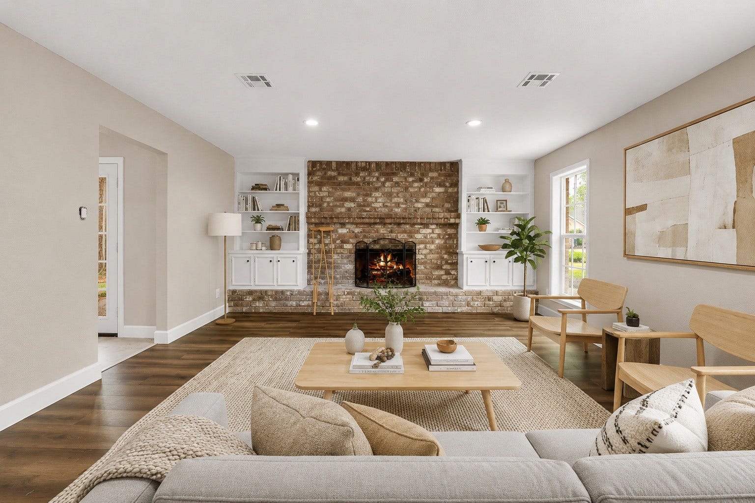 Virtually Staged Living Area