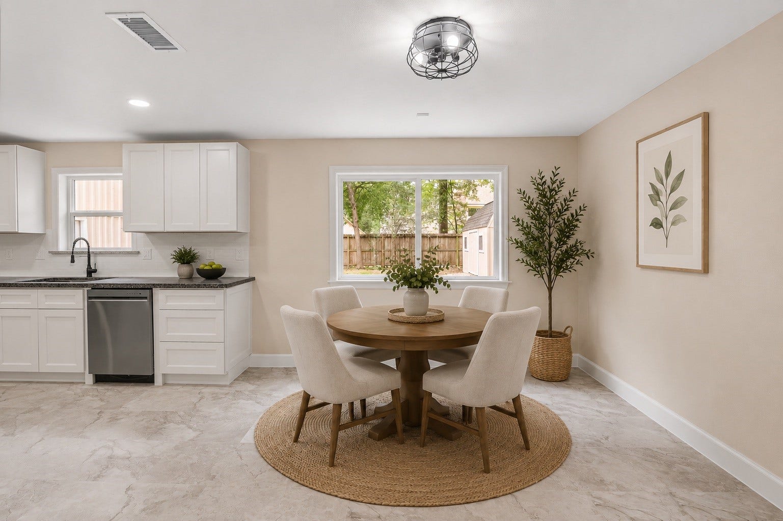 Virtually Staged Dining