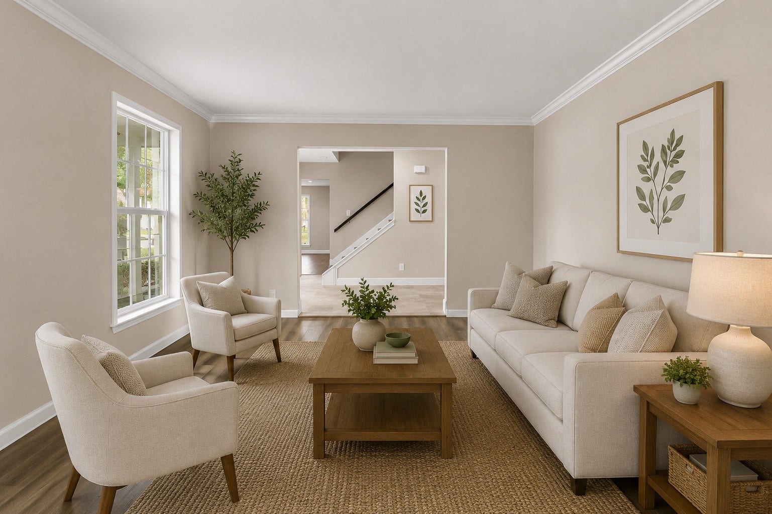 Virtually Staged Flex Room