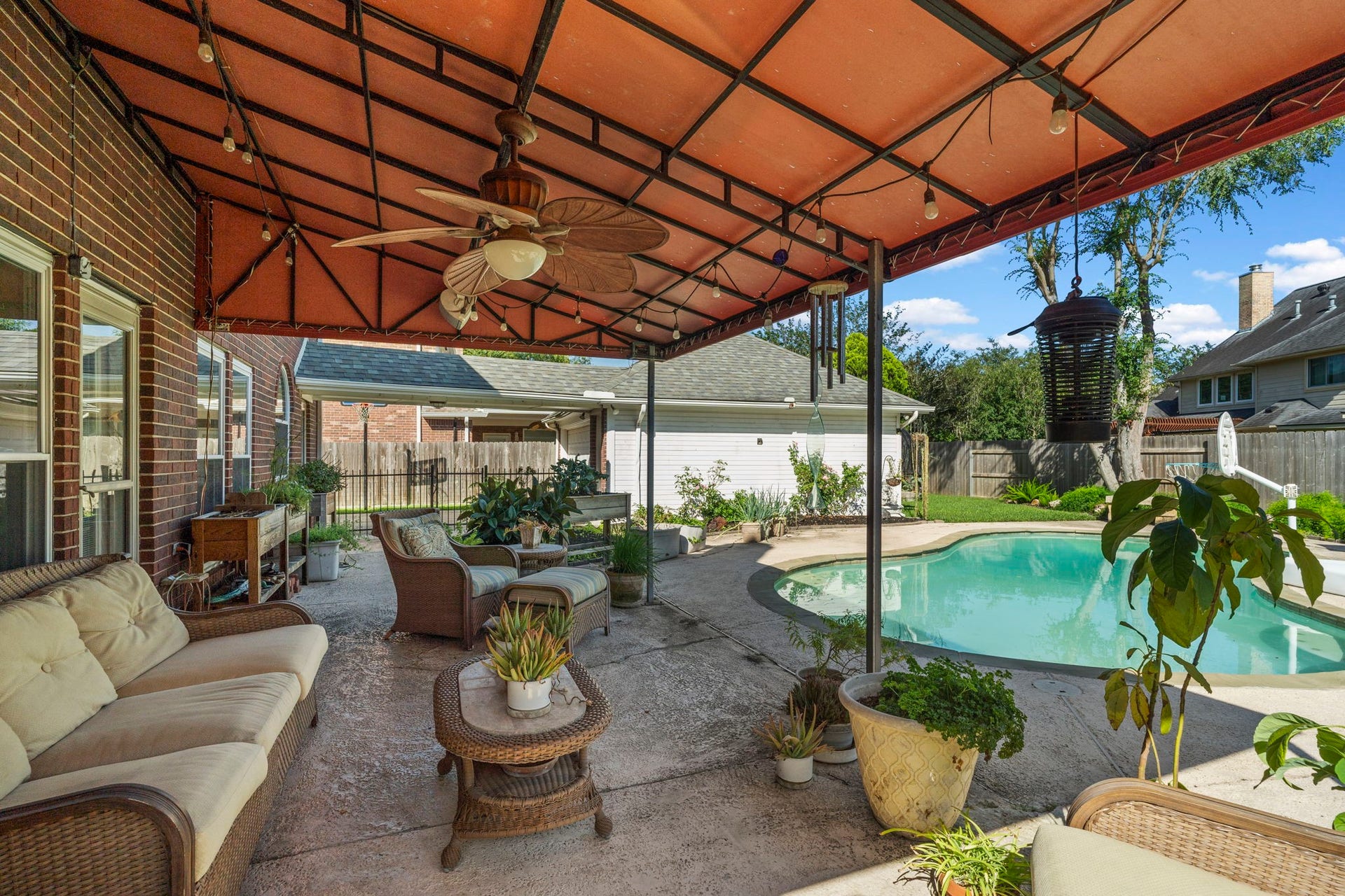 3407 Autumn Bend Drive, Sugar Land, TX 77479 Enjoy your own private oasis with a fully fenced backyard, offering both security and a serene space to relax.
