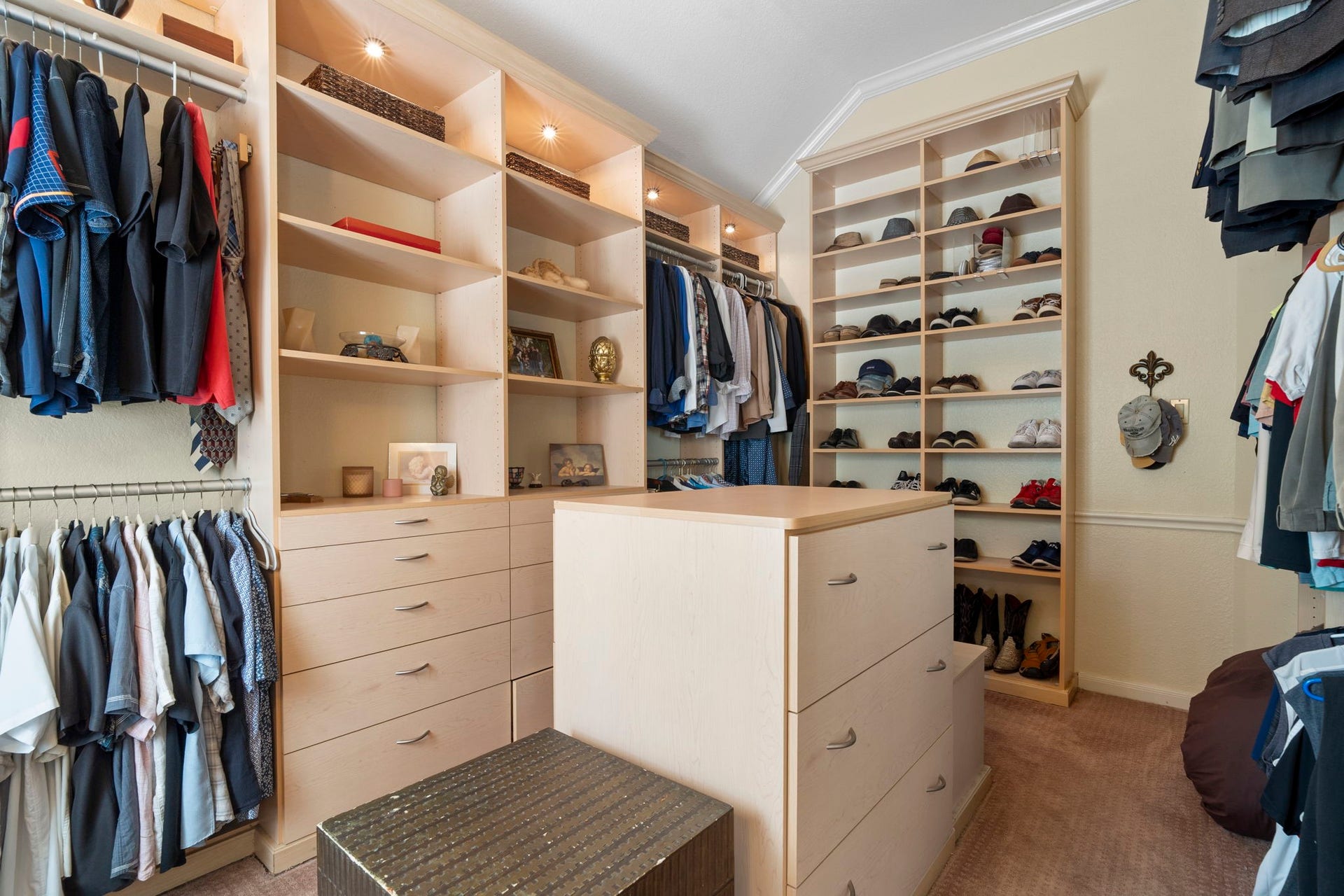 3407 Autumn Bend Drive, Sugar Land, TX 77479 This is the third and largest closet in the owners suite (11' x 15'), featuring a custom California Closets built-in organization system for exceptional storage and organization.
