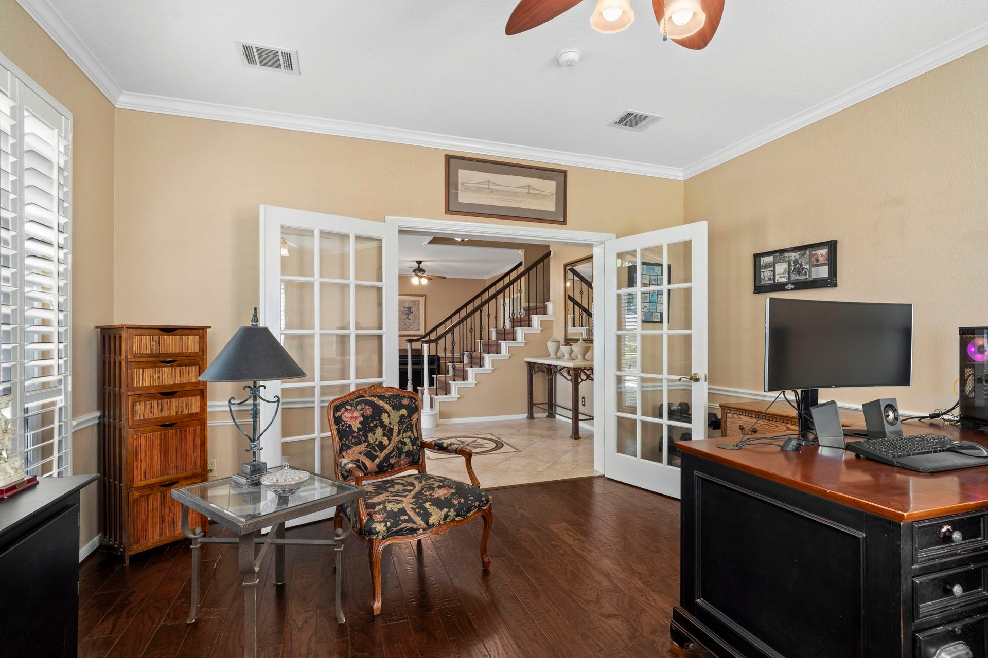 3407 Autumn Bend Drive, Sugar Land, TX 77479 Alternate view of the home office.