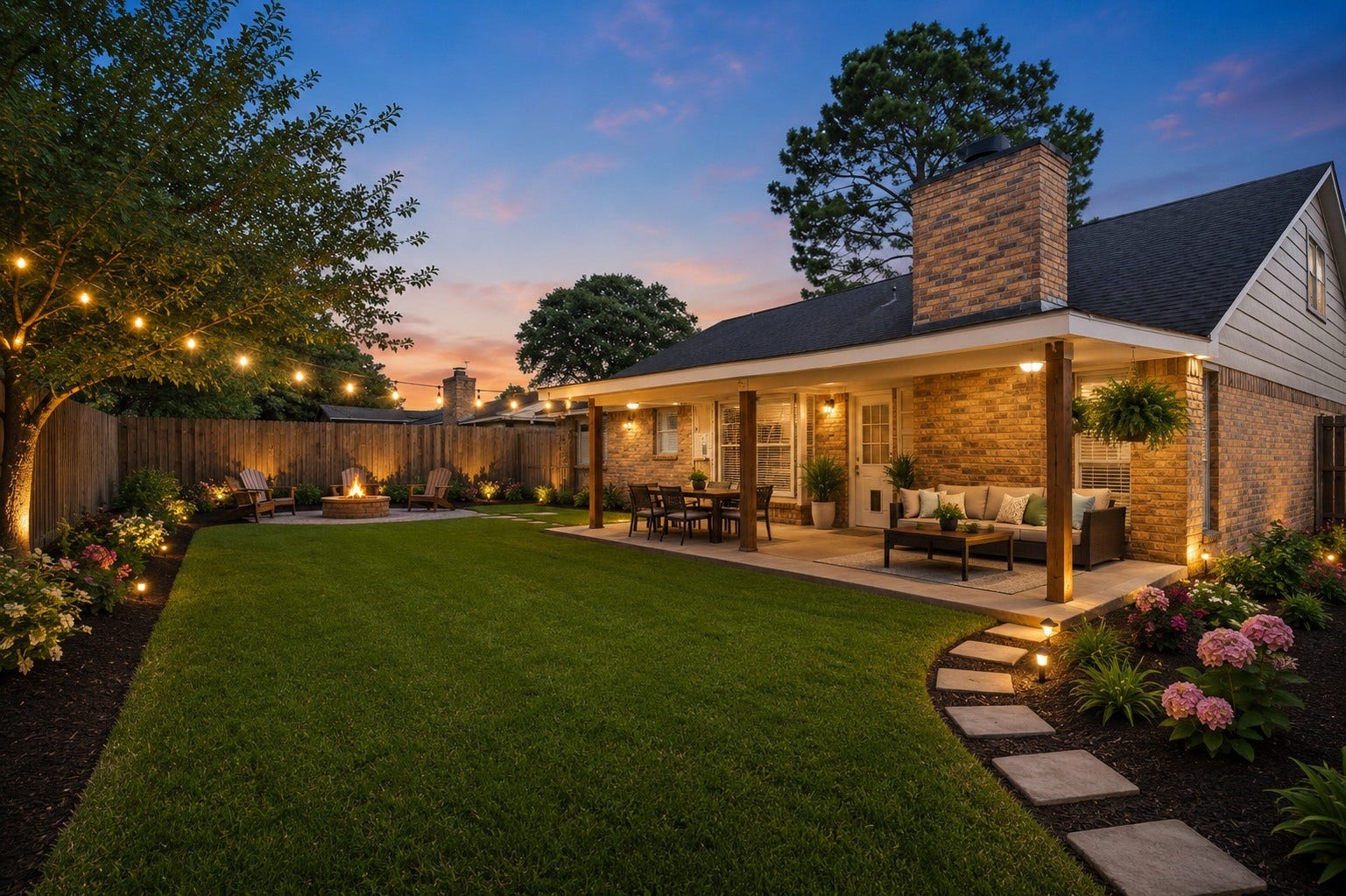 16826 Cobble Ridge Drive, Sugar Land, TX 77498 Virtually enhanced to give backyard ideas