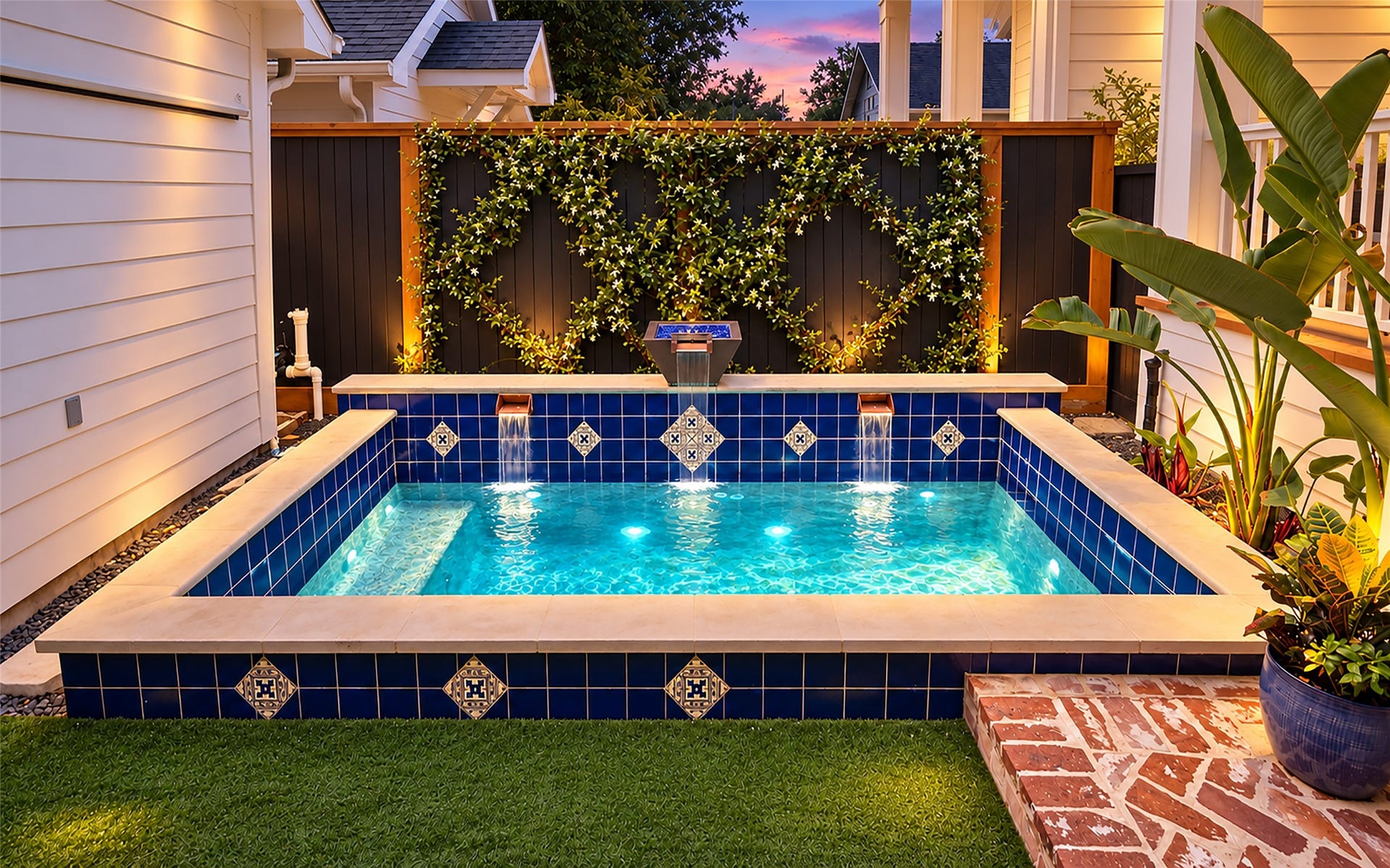 438 W 28th Street, Houston, TX 77008 As the sun goes down, the pool lights come on, and there's no better place to enjoy a quiet evening or spend a little extra time with your favorite people.