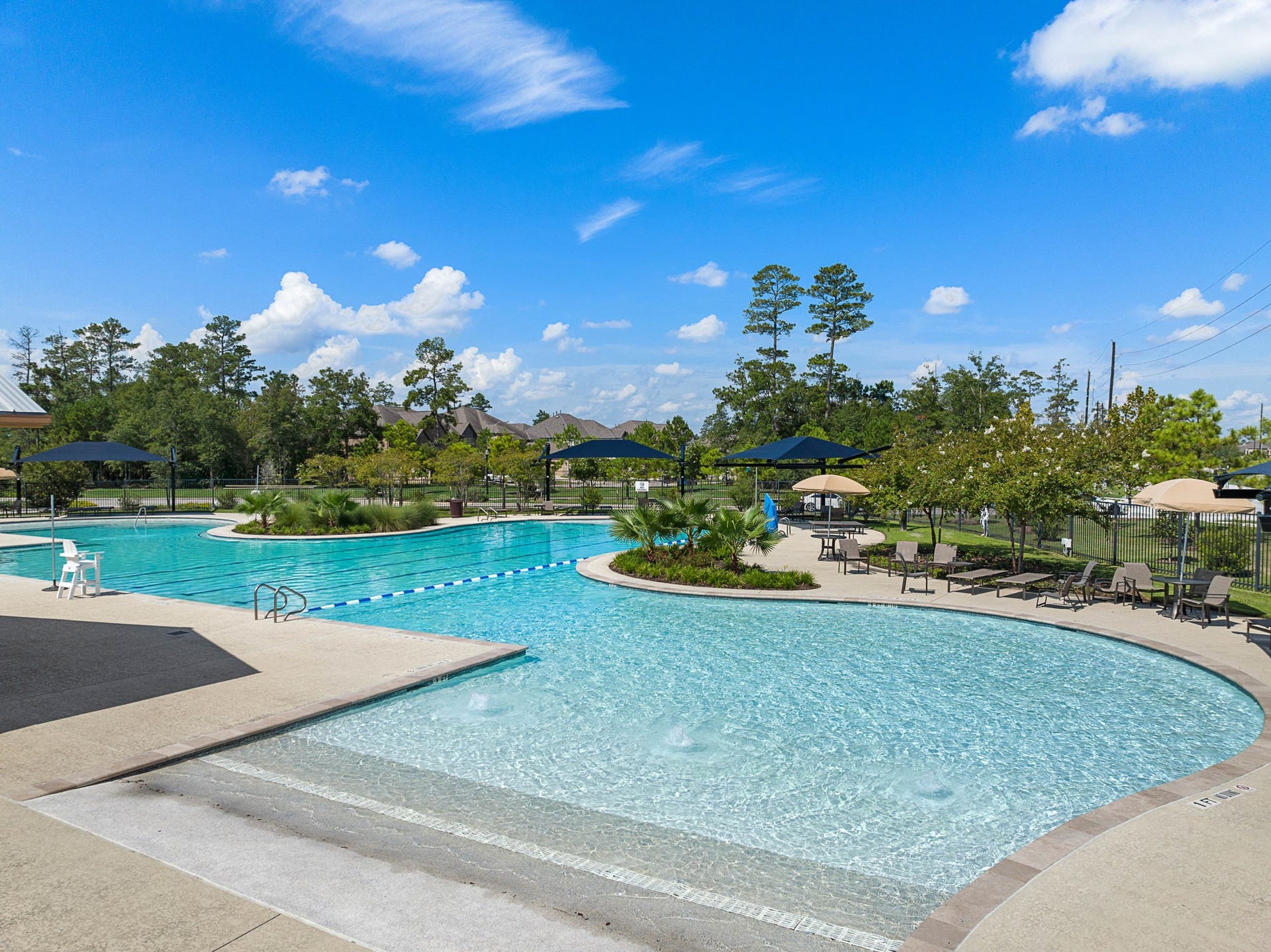 One of 2 neighborhood pools.