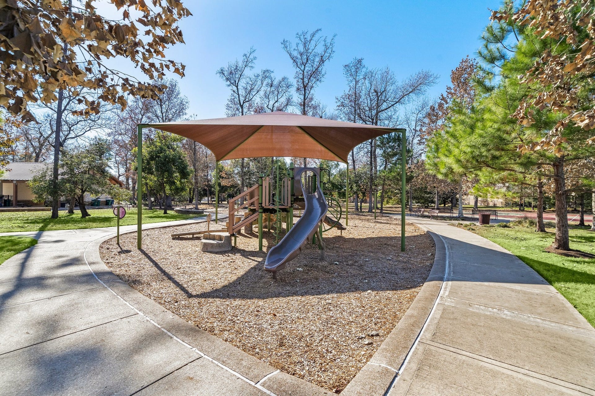 A view of another one of the neighborhood parks