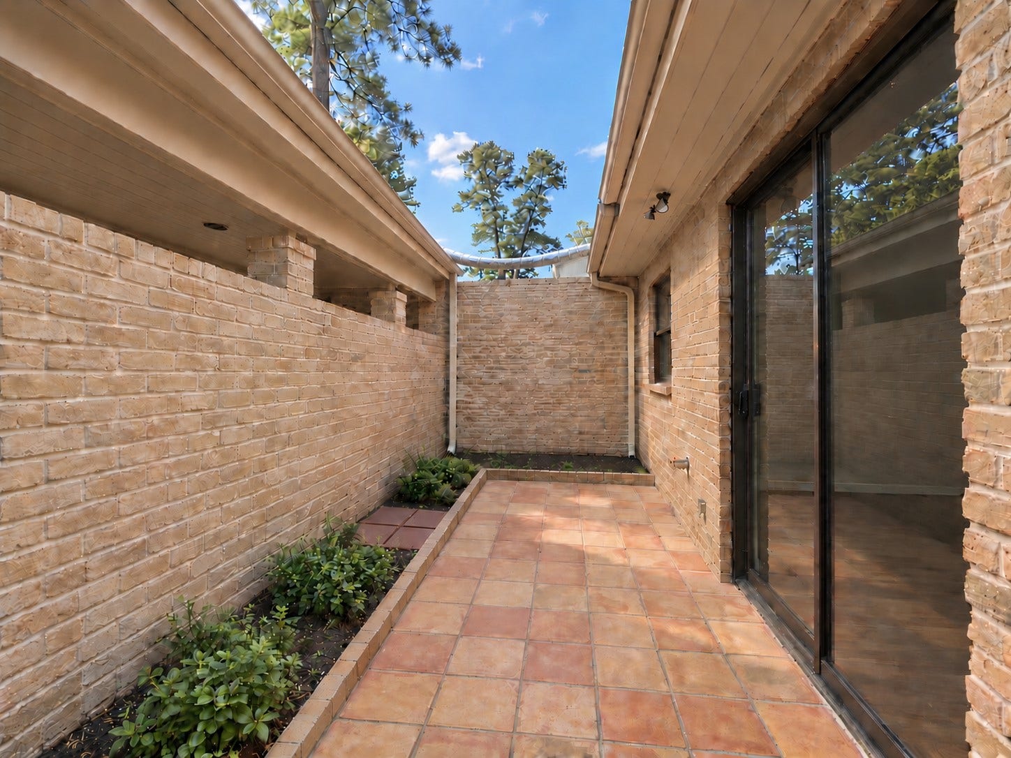 201 Vanderpool Lane, #86, Houston, TX 77024 a small yard for gardening fun (plants virtually created)