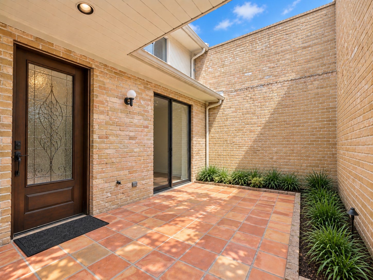 201 Vanderpool Lane, #86, Houston, TX 77024 a small yard for gardening fun (plants virtually created)