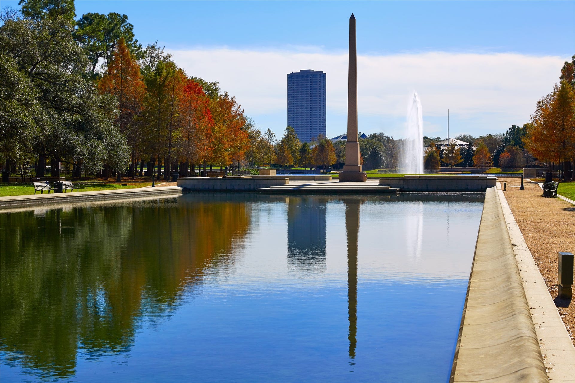 Herman Park! The parks expansive 445 acres include scenic walking trails, tranquil lakes, and cultural landmarks such as the Houston Zoo, Miller Outdoor Theatre, and the Japanese Garden.