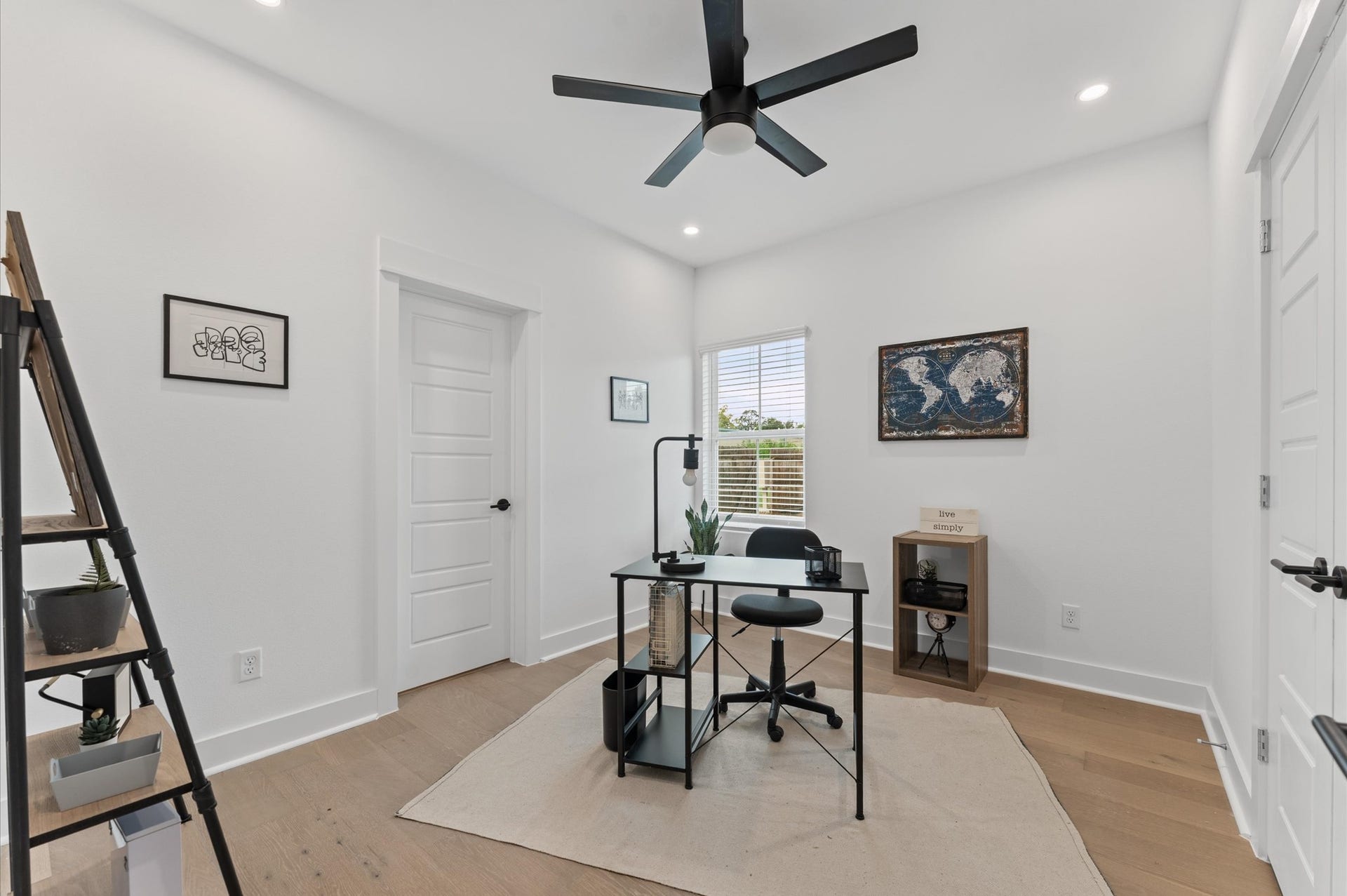 Comfortable and well-appointed secondary bedroom located on the first floor, featuring convenient access to a shared Jack and Jill bathroom