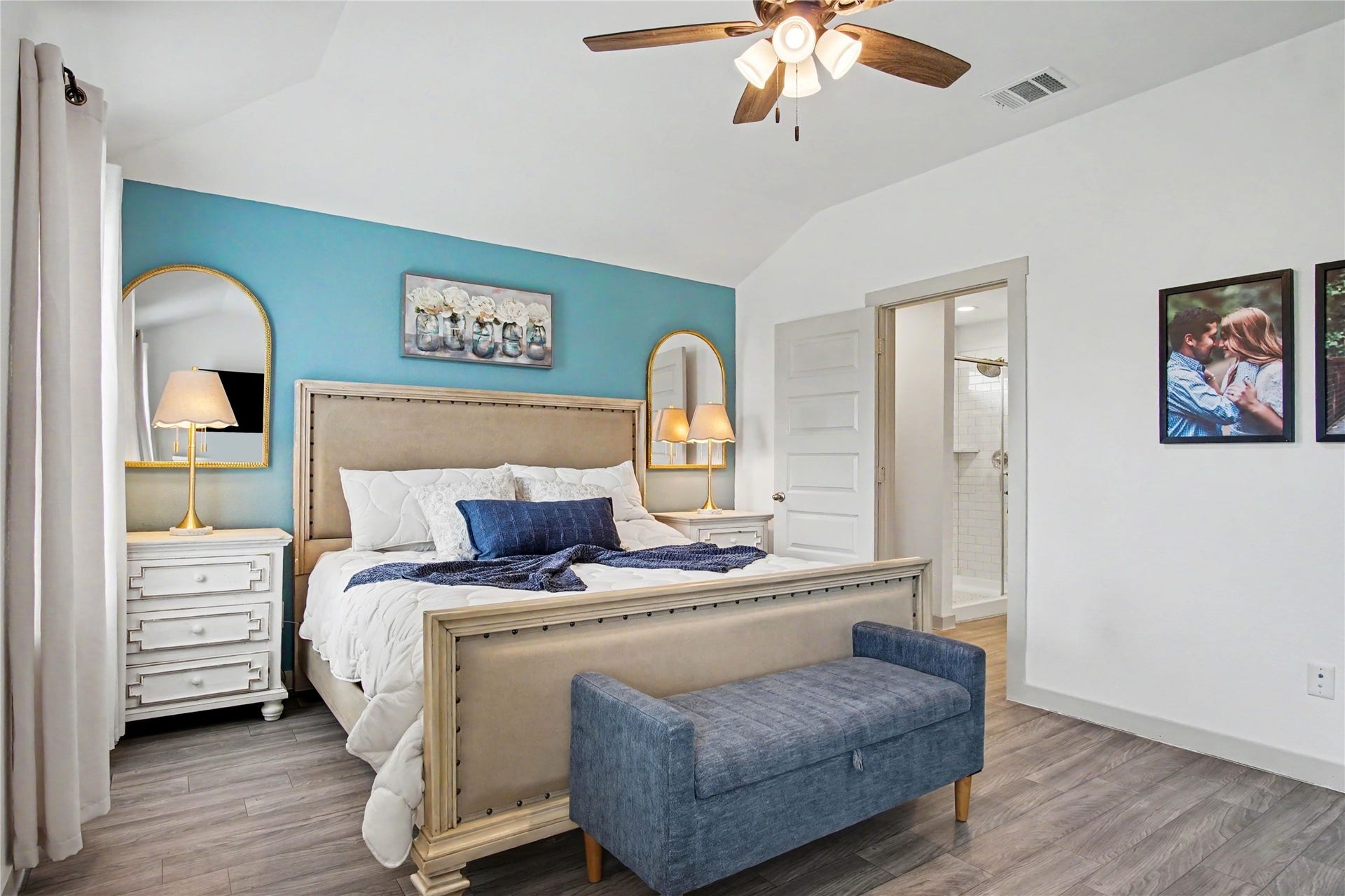 Having an ensuite bathroom is perfect for privacy and convenience.