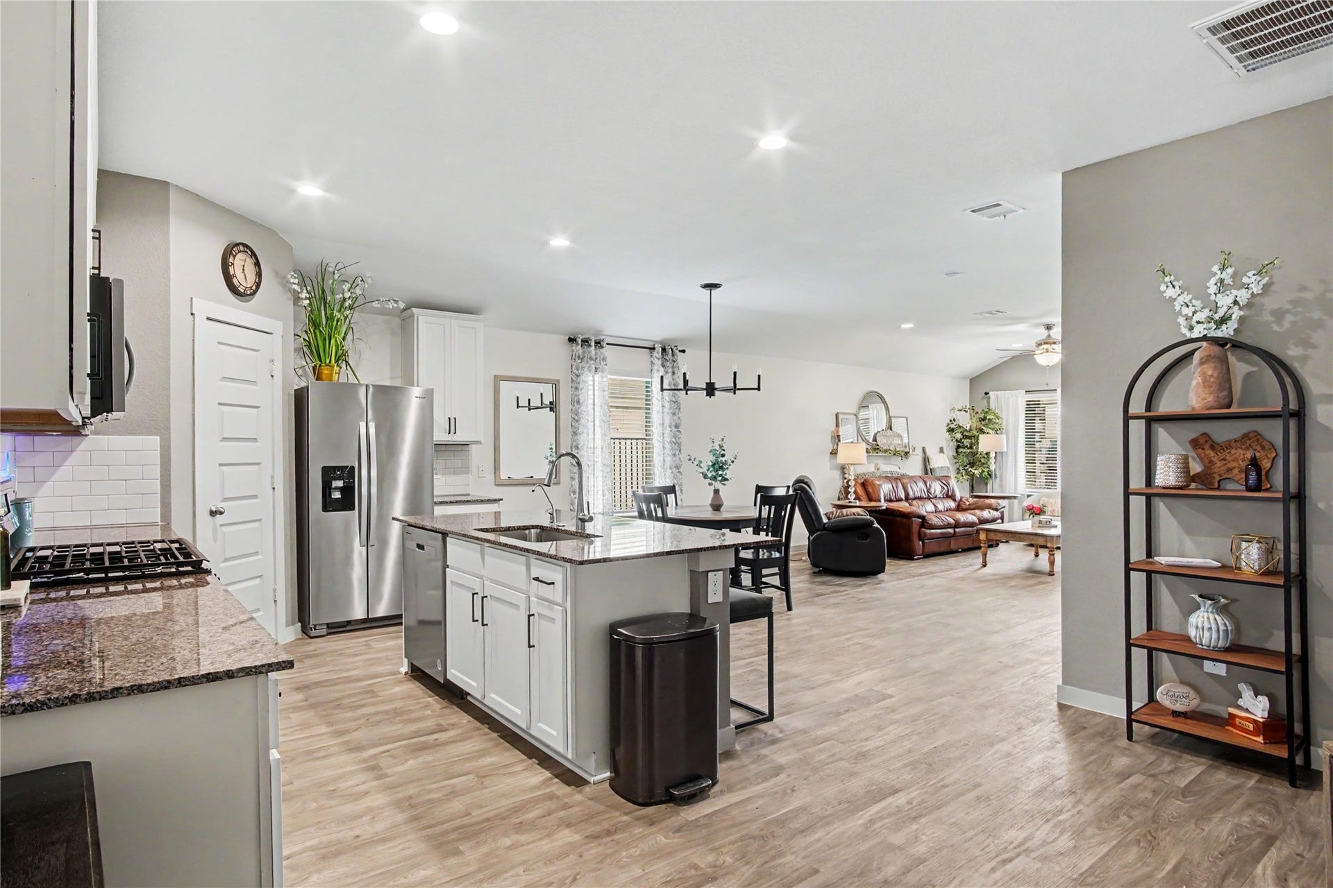 The open concept living space in this home is perfect for entertaining!  Friends and family have plenty of room to spread out and still feel connected.