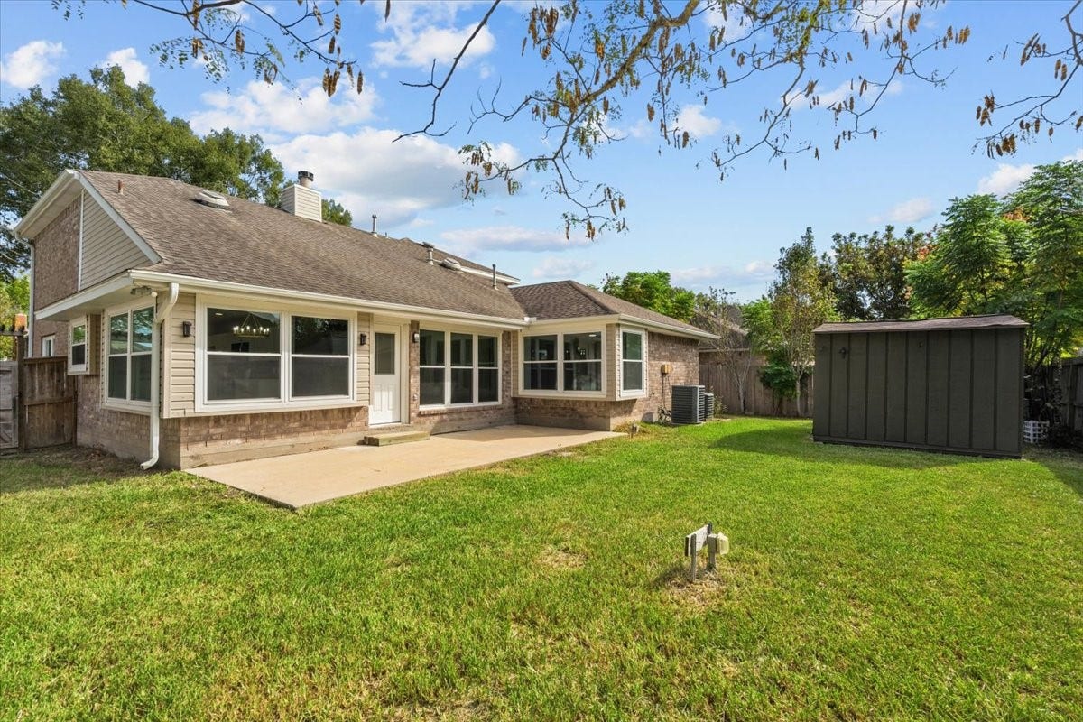 1704 San Jose Street, Friendswood, TX 77546 Shed in the backyard