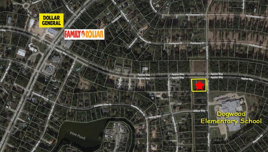 Property photo for Lot 1-2 Appian Way, Roman Forest, TX