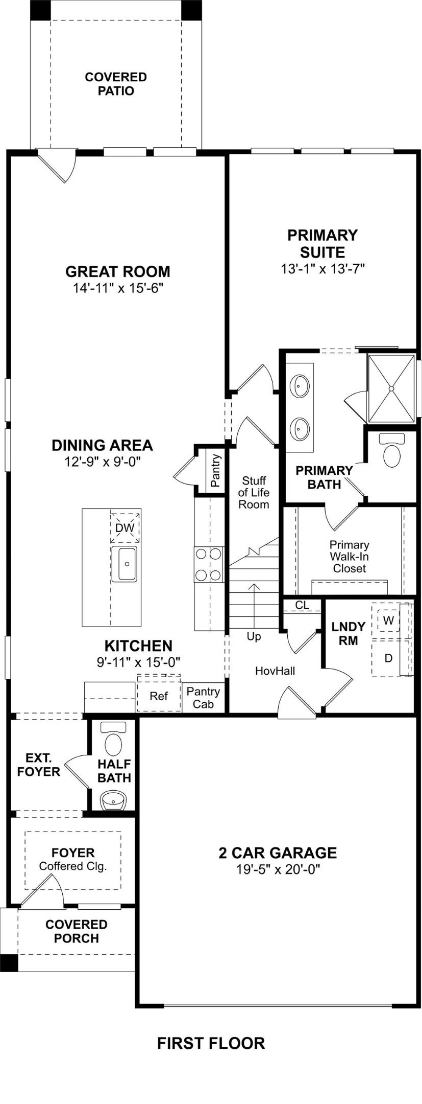 The Scotch Pine floor plan by K. Hovnanian Homes. 1st Floor shown. *Prices, plans, dimensions, features, specifications, materials, and availability of homes or communities are subject to change without notice or obligation.